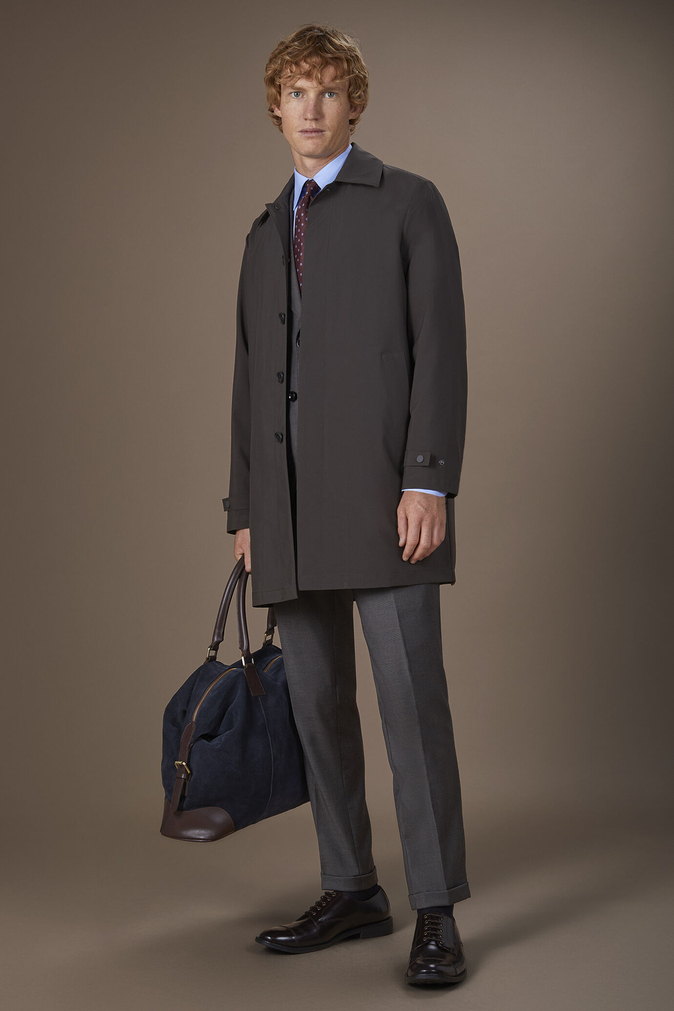 Impermeabile uomo in tessuto tecnico waterproof regular fit