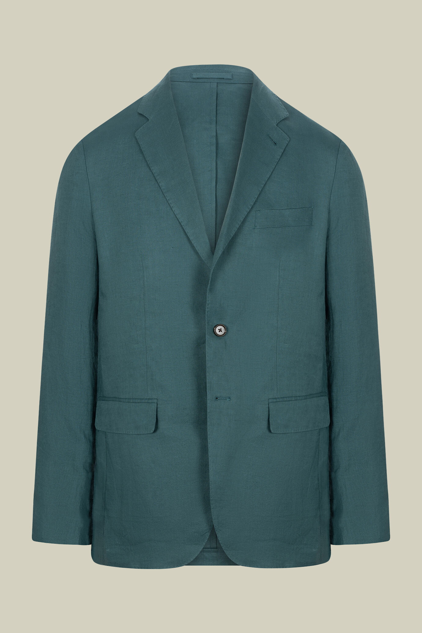 Abito uomo monopetto 100% lino regular fit image number 2