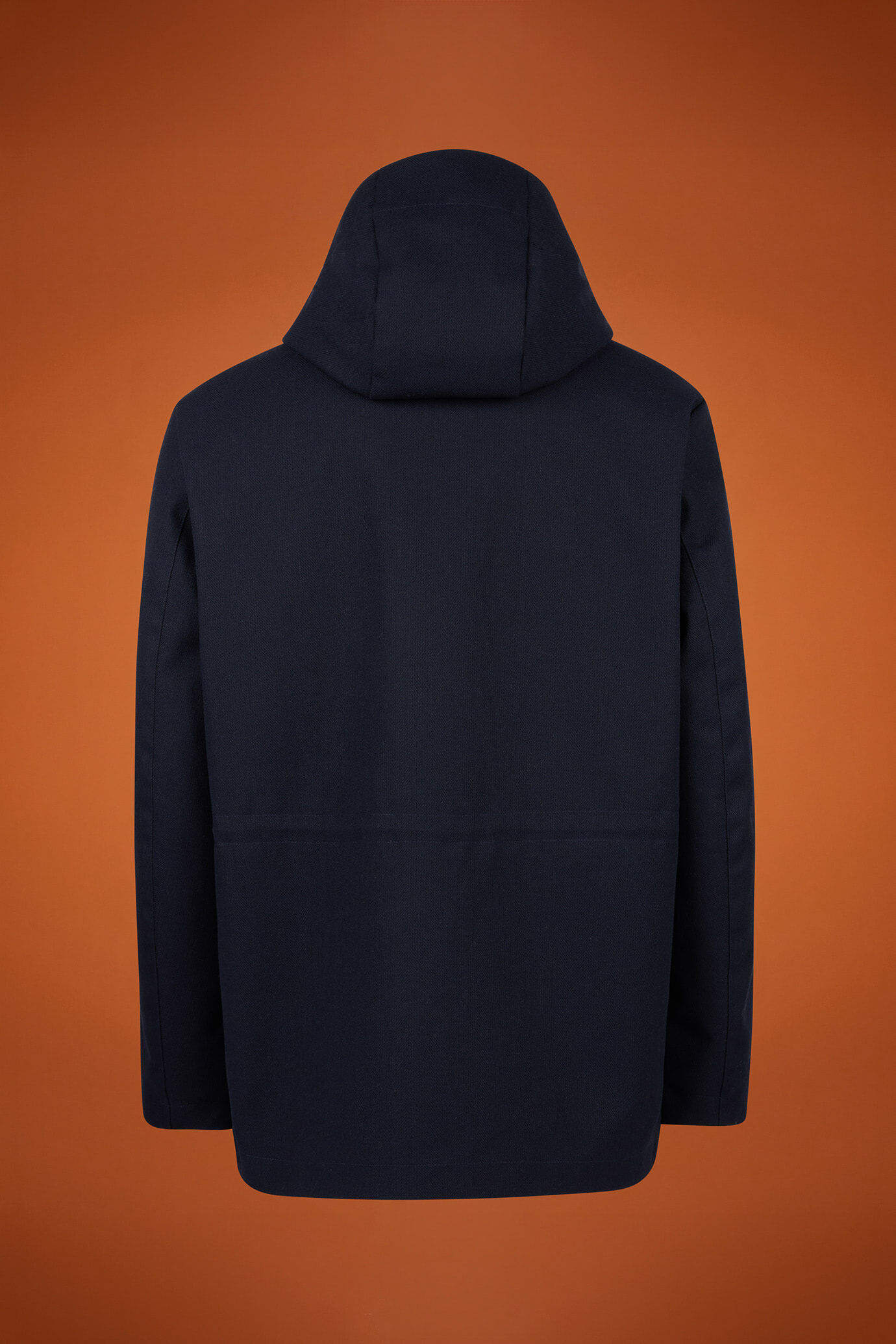 Gefütterte Herrenjacke aus technischem Gewebe mit verstellbarer Kapuze in Übergröße image number 5