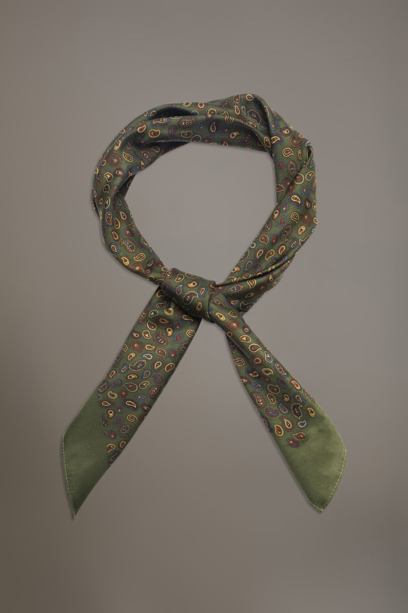 Patterned printed twill foulard image number 0