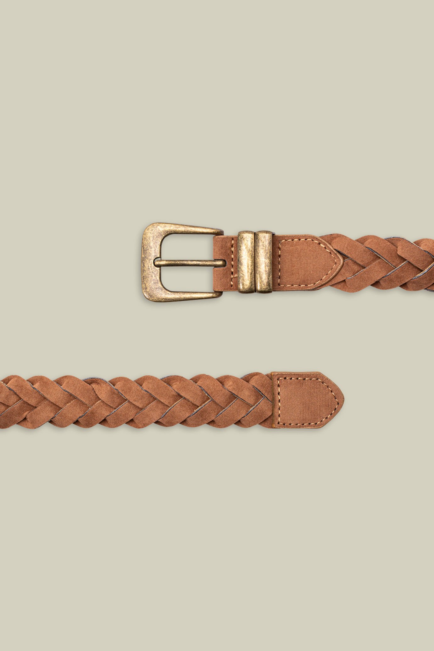 Cintura uomo intrecciata taglio vivo image number 2