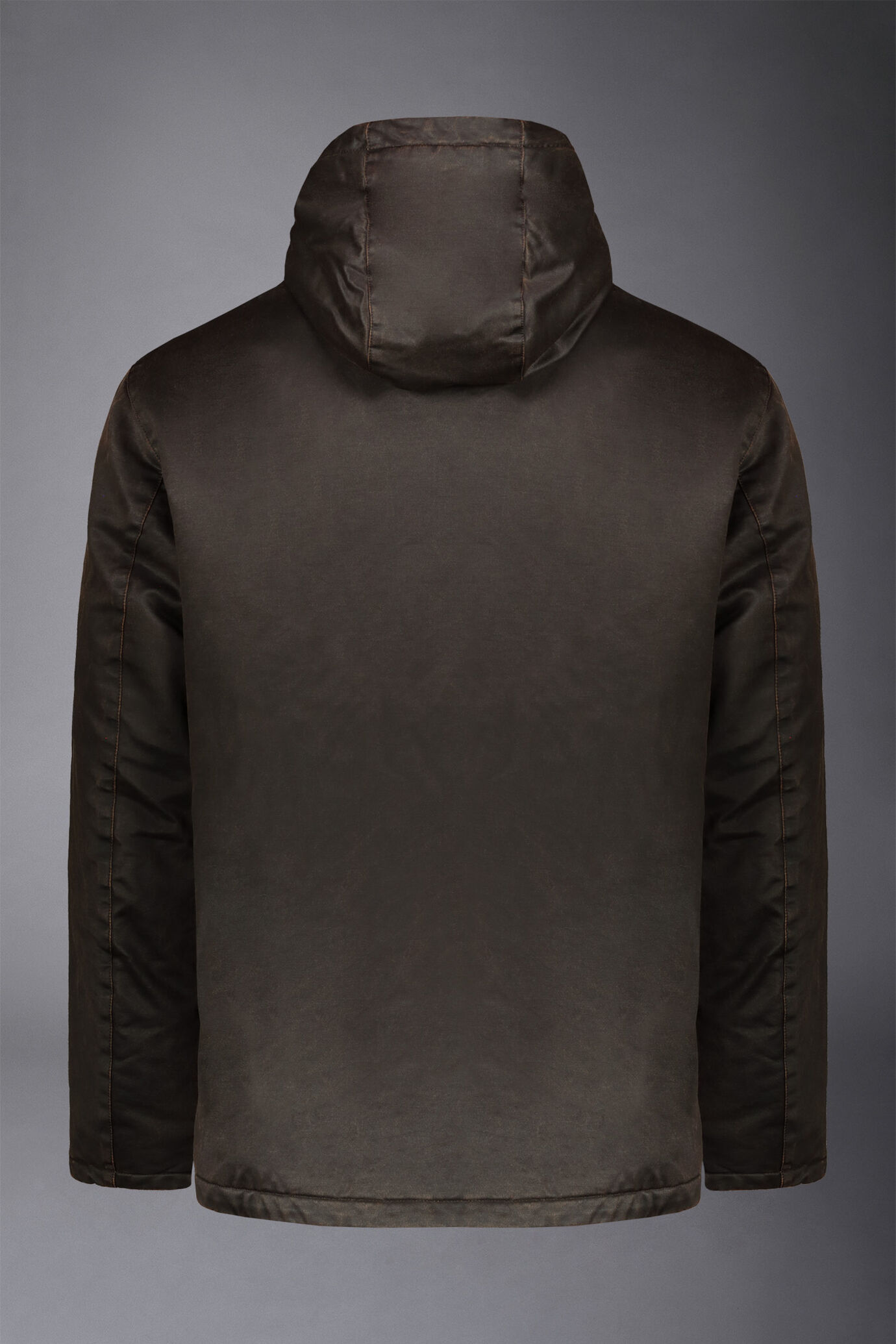 Giubbotto uomo effetto cera in cotone lavato con pellicciotto interno lunghezza media comfort fit image number 5