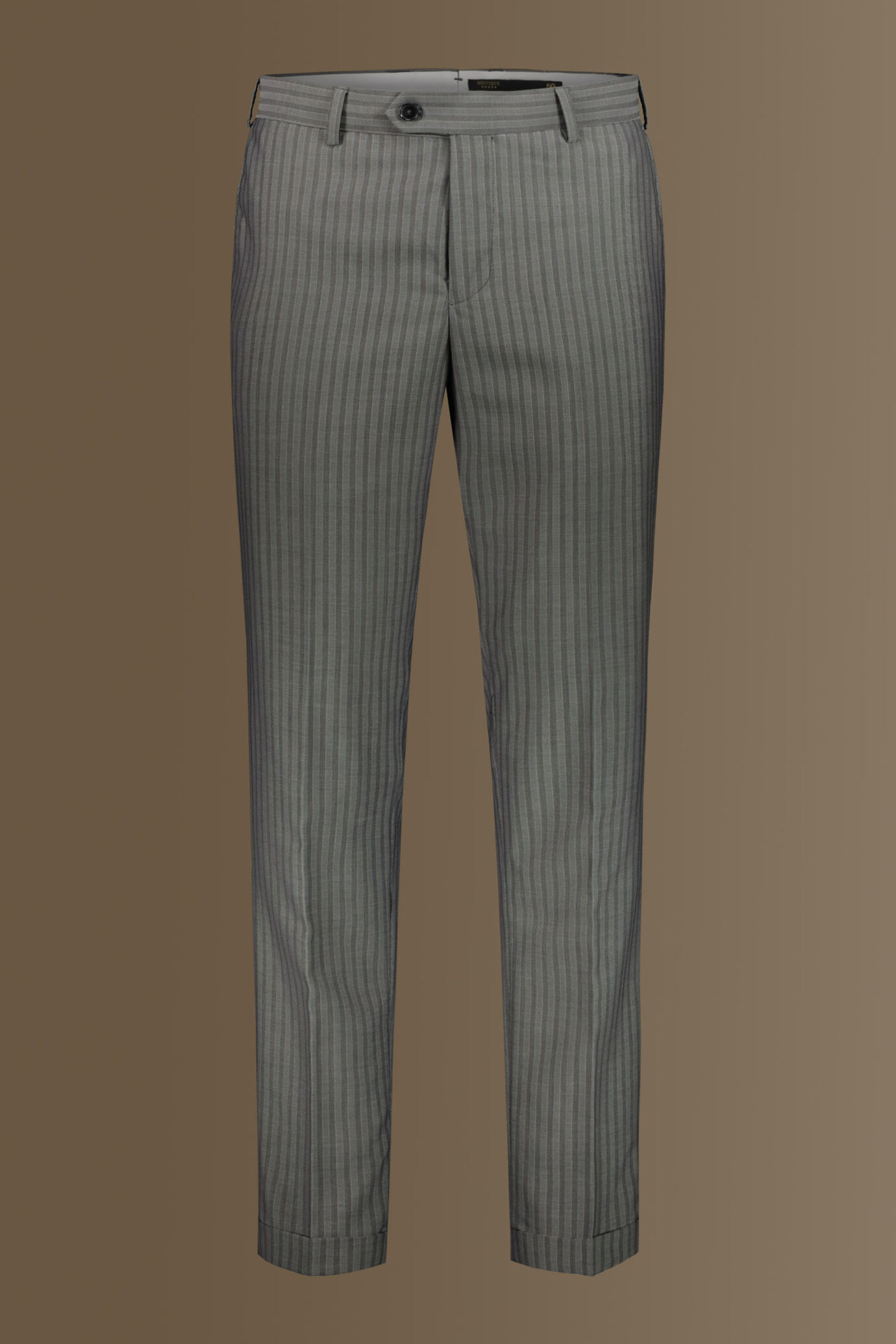 Abito monopetto uomo d'ispirazione vintage e pantalone con risvolto image number 2
