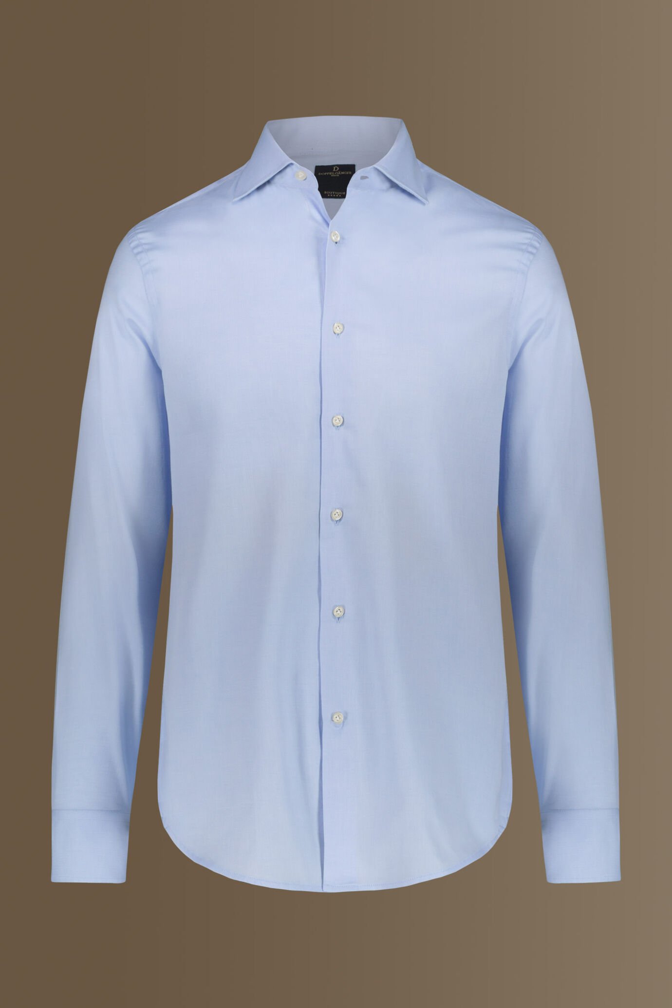 Camicia classica uomo collo francese tessuto spinato image number 3