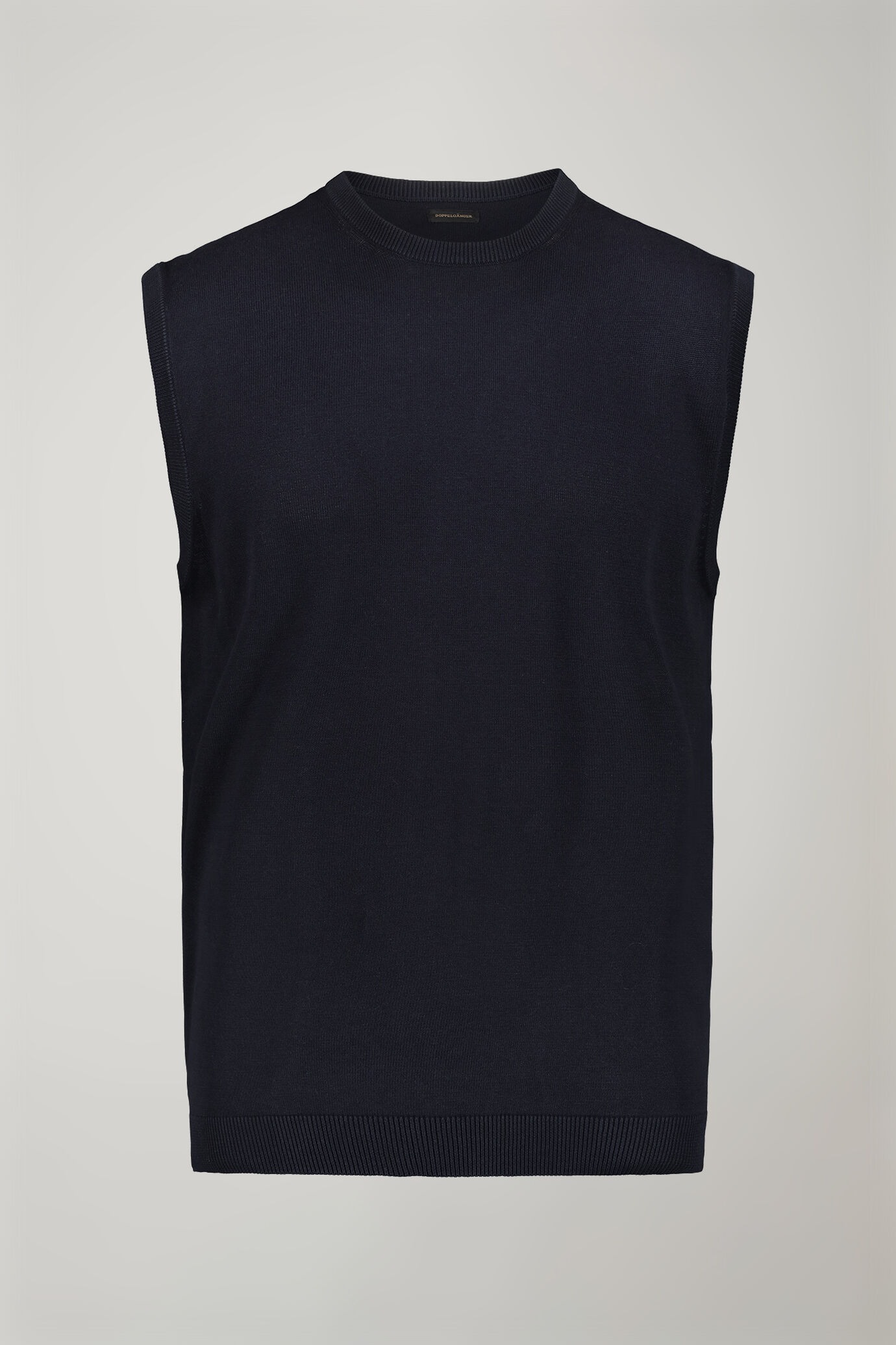 Gilet uomo girocollo 100% cotone regular fit image number 4