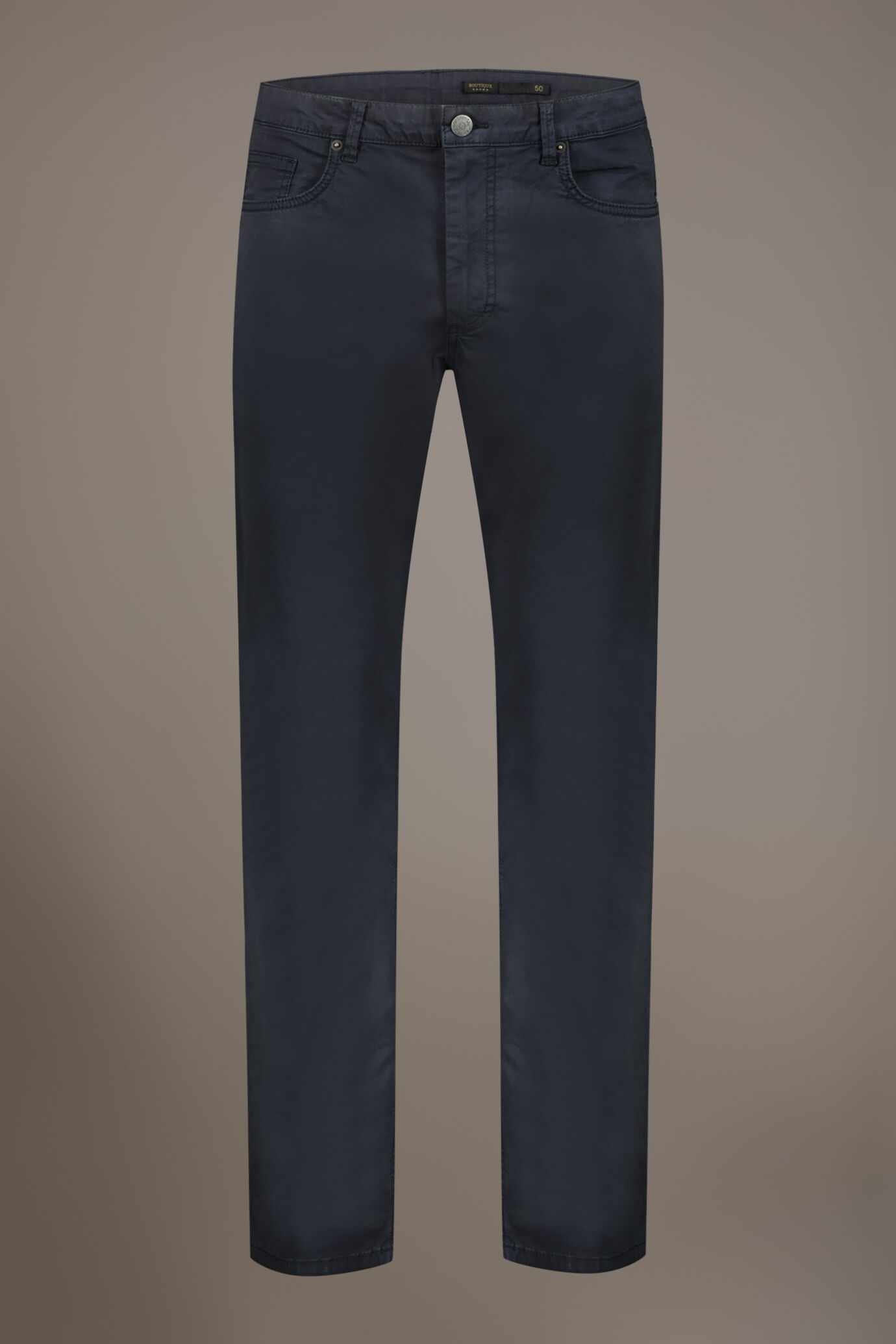 Trousers 5 pockets regular fit twill construction image number 3