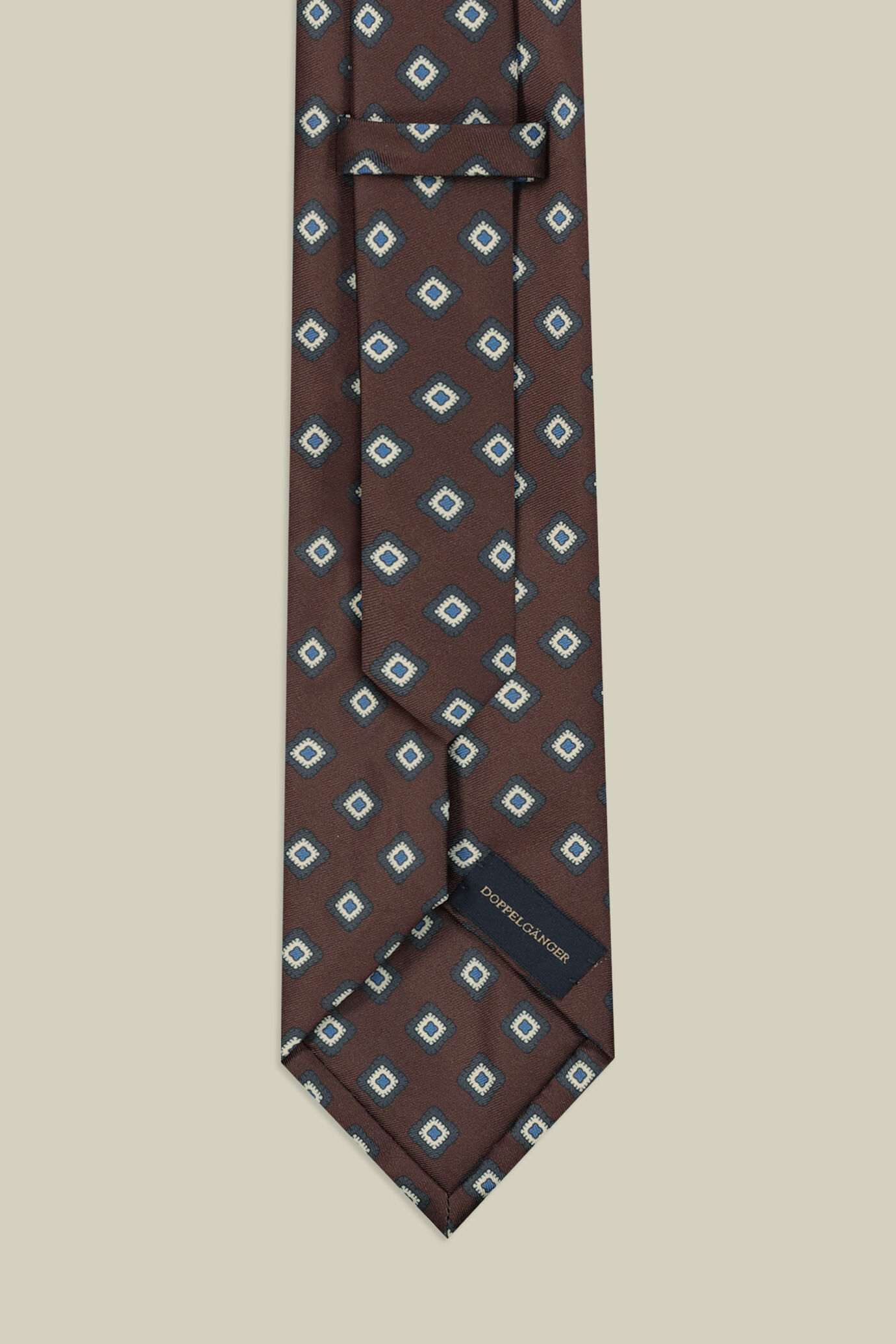 Cravatta uomo con fantasia geometrica stampata image number 2