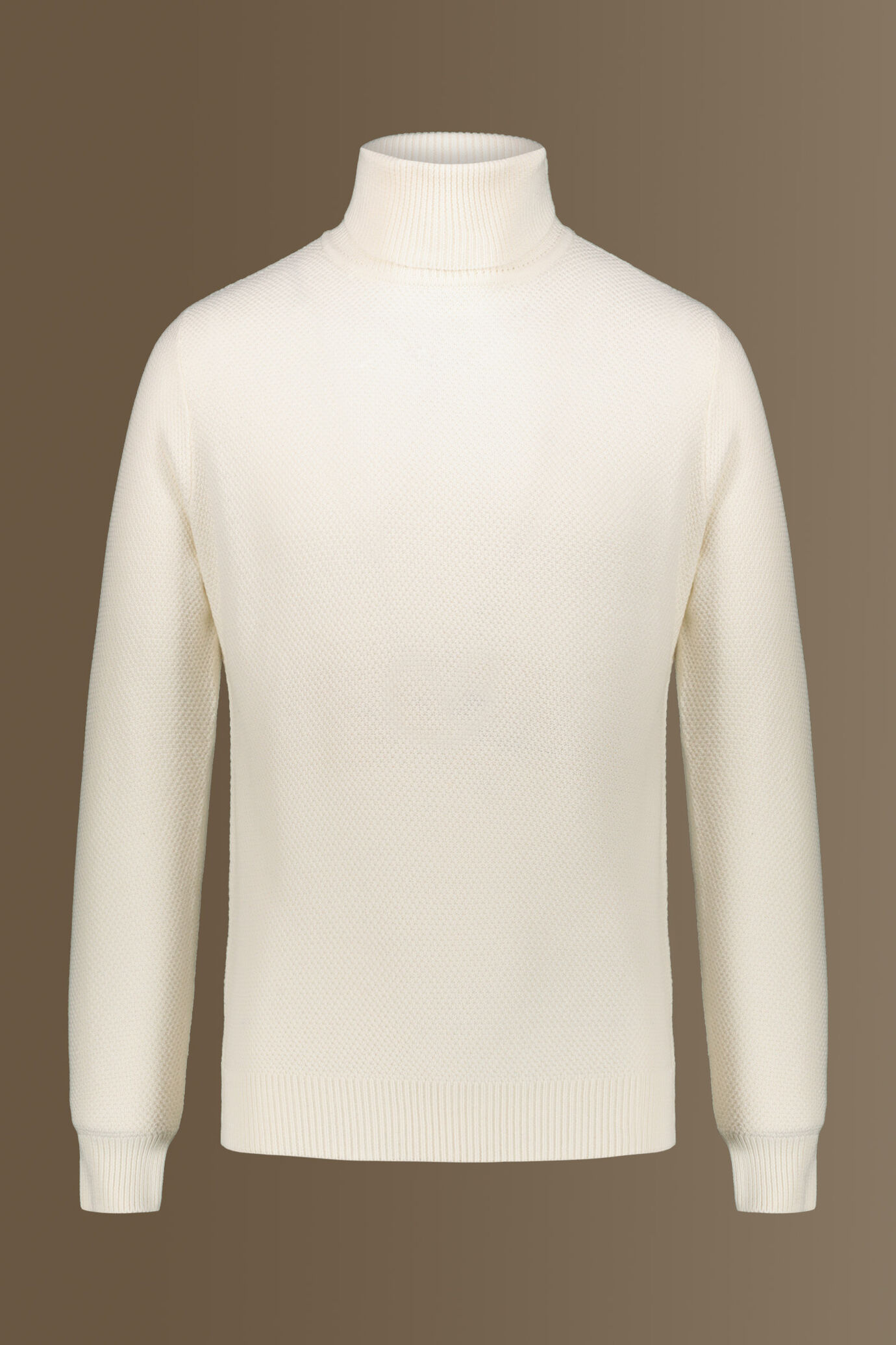 Maglia collo alto in misto cotone image number 0