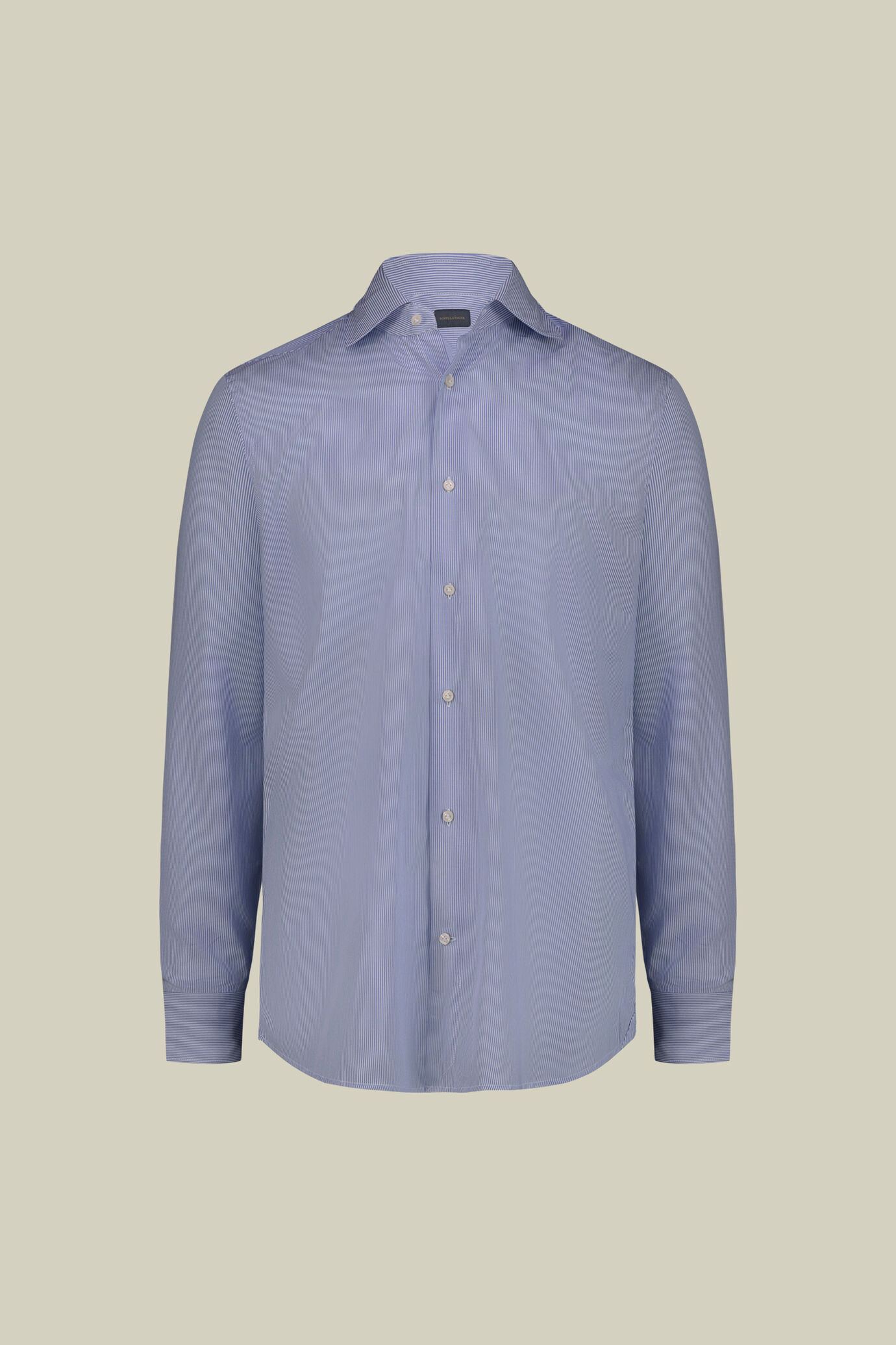 Chemises pour homme 100% coton &agrave; rayures coupe classique image number 4