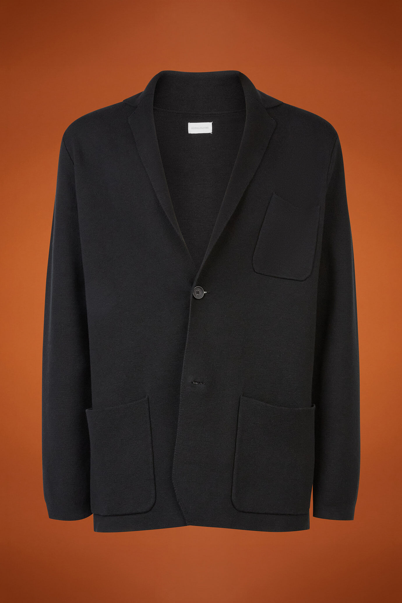 Cardigan uomo monopetto jersey 100% cotone Punto Milano regular fit image number 5