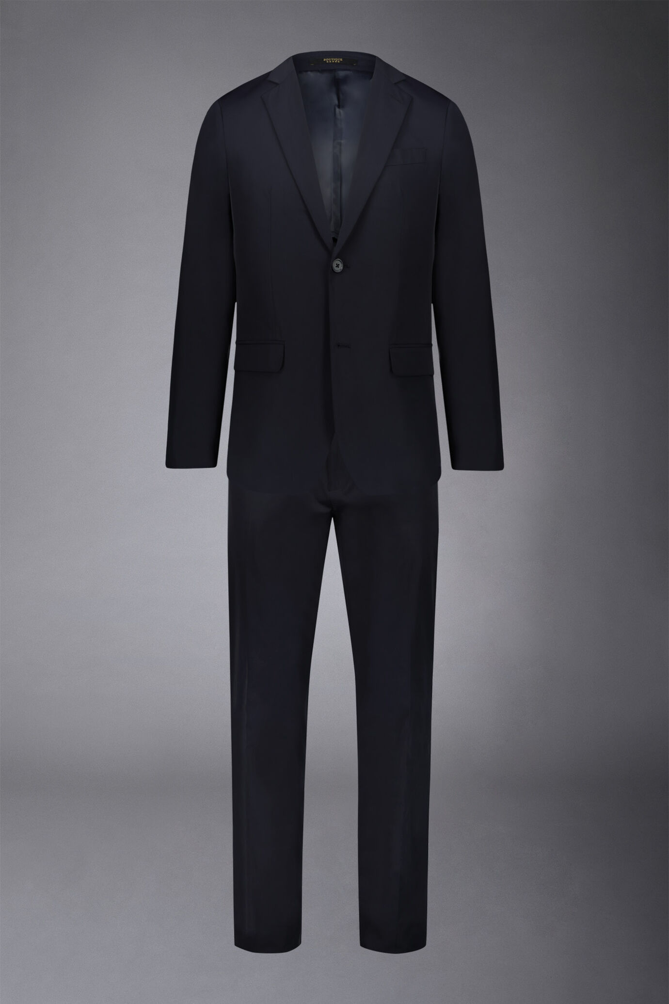Single-breasted suit regular fit technical fabric