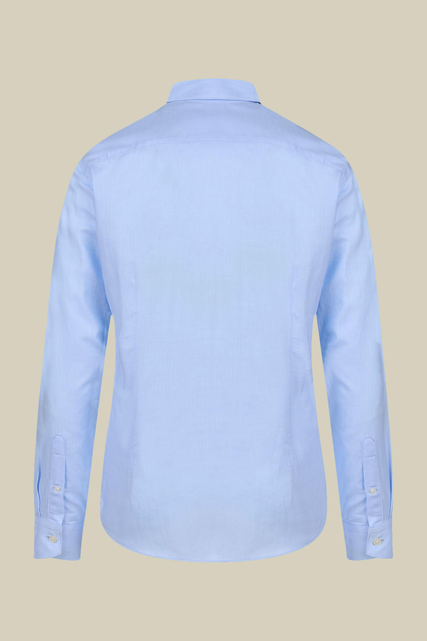 Camicia classica uomo 100% cotone con collo classico e spina di pesce regular fit image number 1