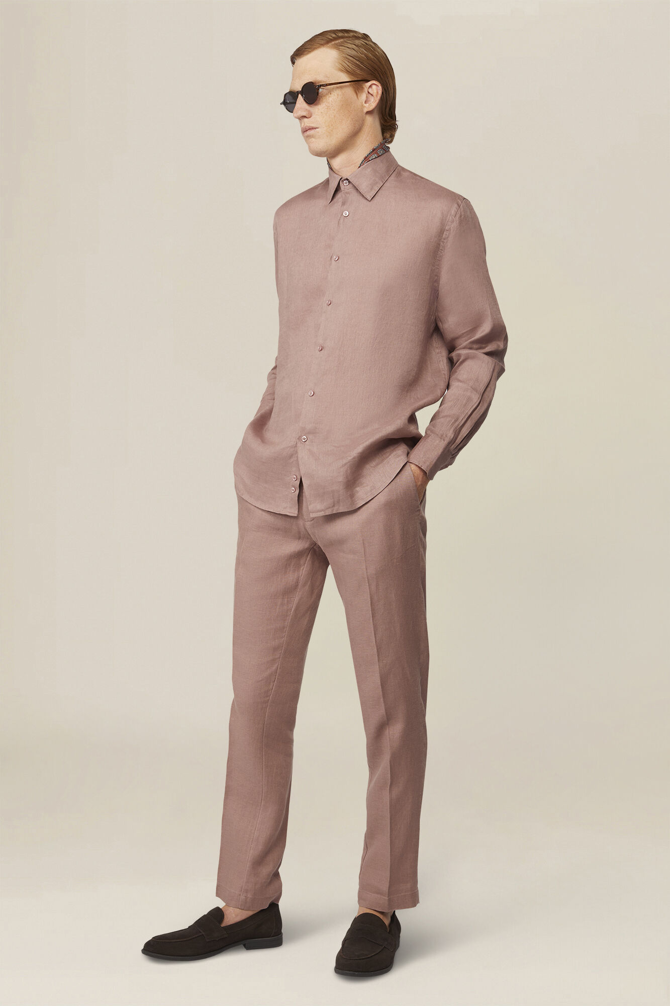 n*3様 LUXURYMATERIAL CLASSIC SHIRTS by LI Men's shirt in 100% linen | Doppelganger | Casual Shirts Men's Online