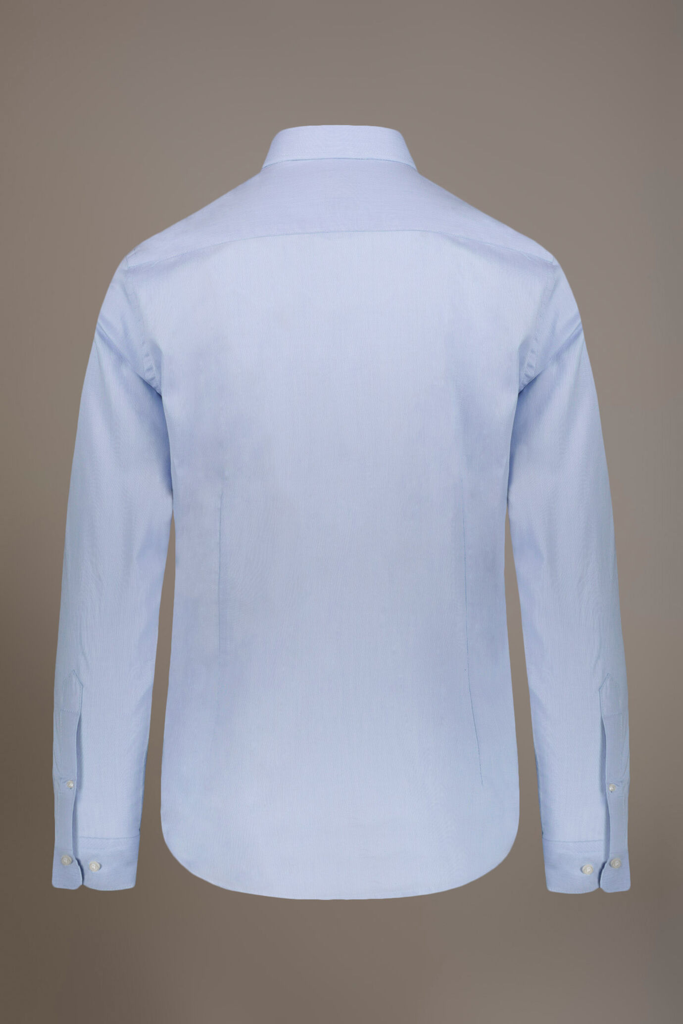 Chemise classique col français fit slim en tissu piquet image number 4