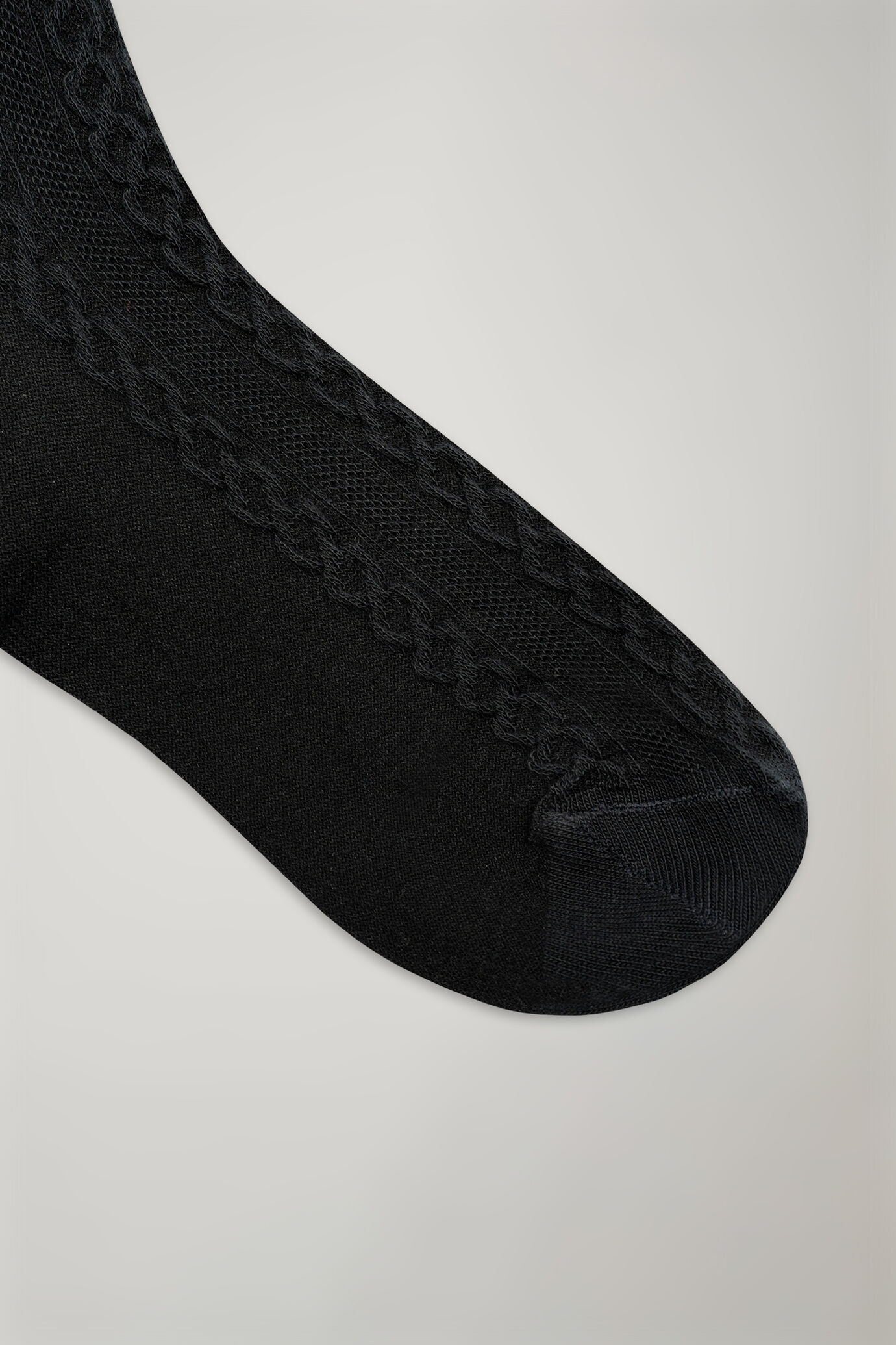 Women's cotton blended parisian socks fancy knitted made in italy image number 1