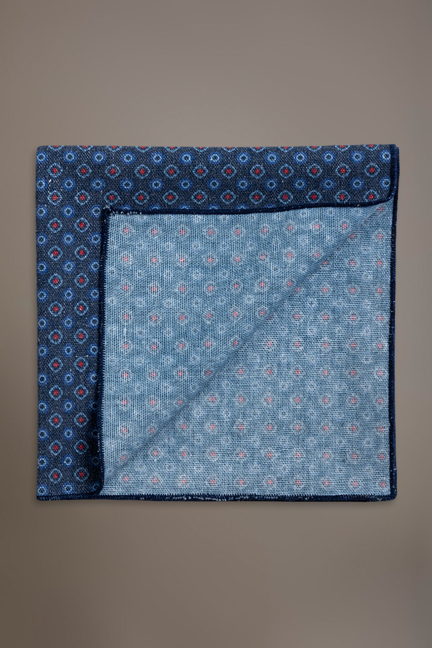 Linen blend pochette fancy design