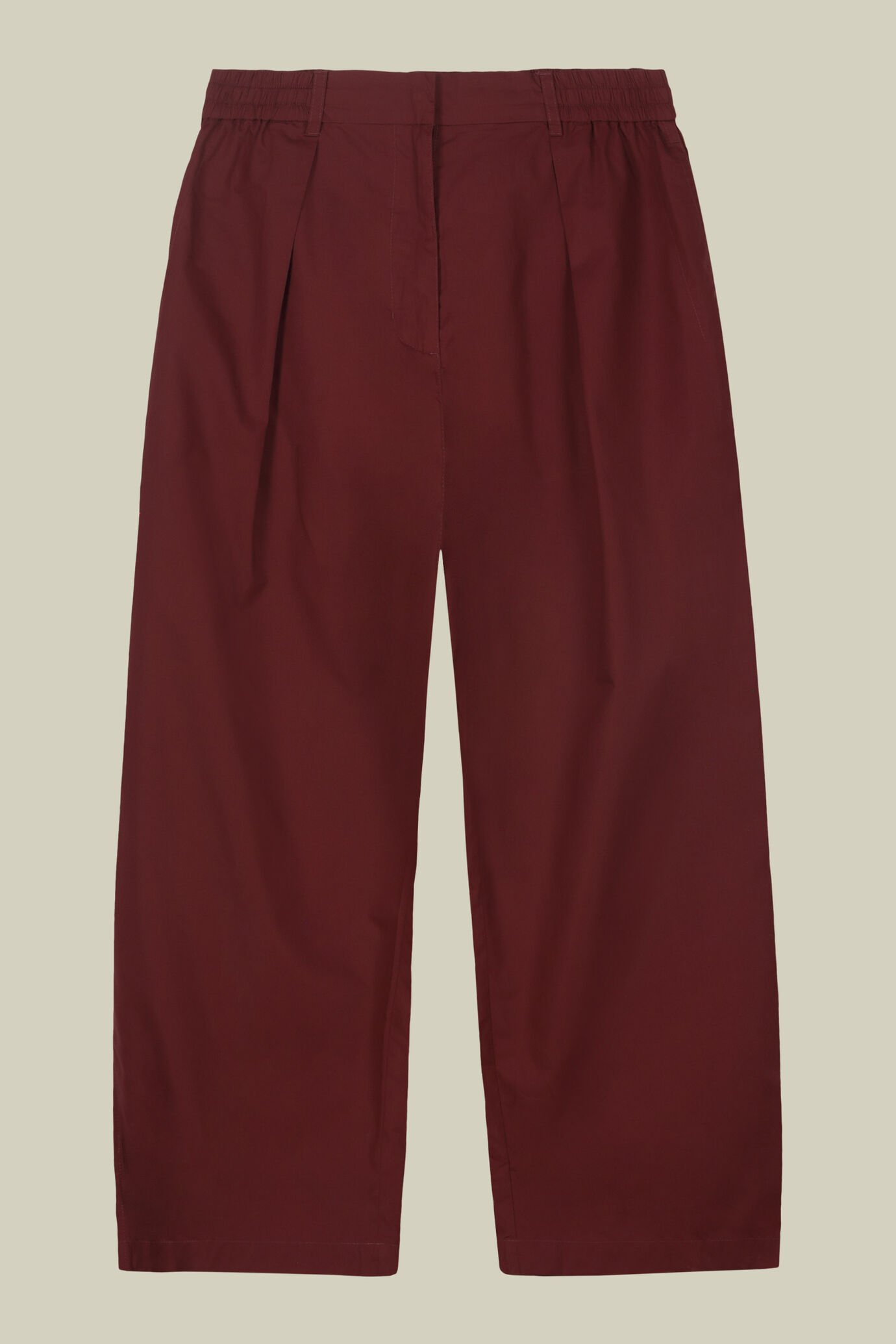 Pantalone donna con pince 100% cotone image number 4