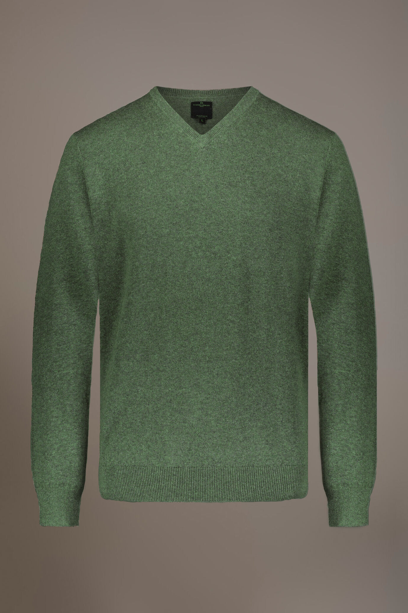 Maglia uomo scollo a V lana e cotone image number 0