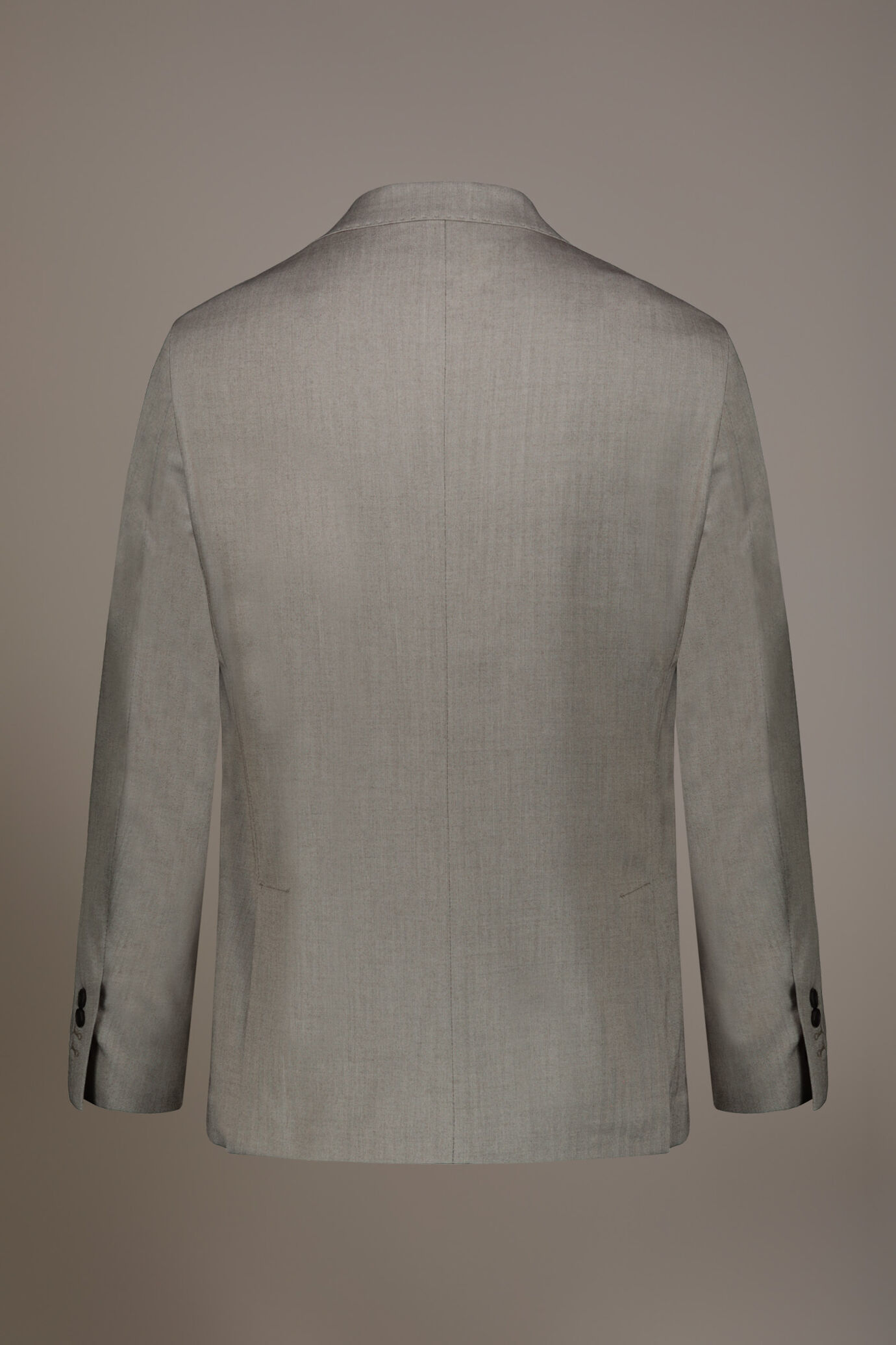 Regular fit single-breasted suit patterned herringbone fabric with solaro texture image number 1