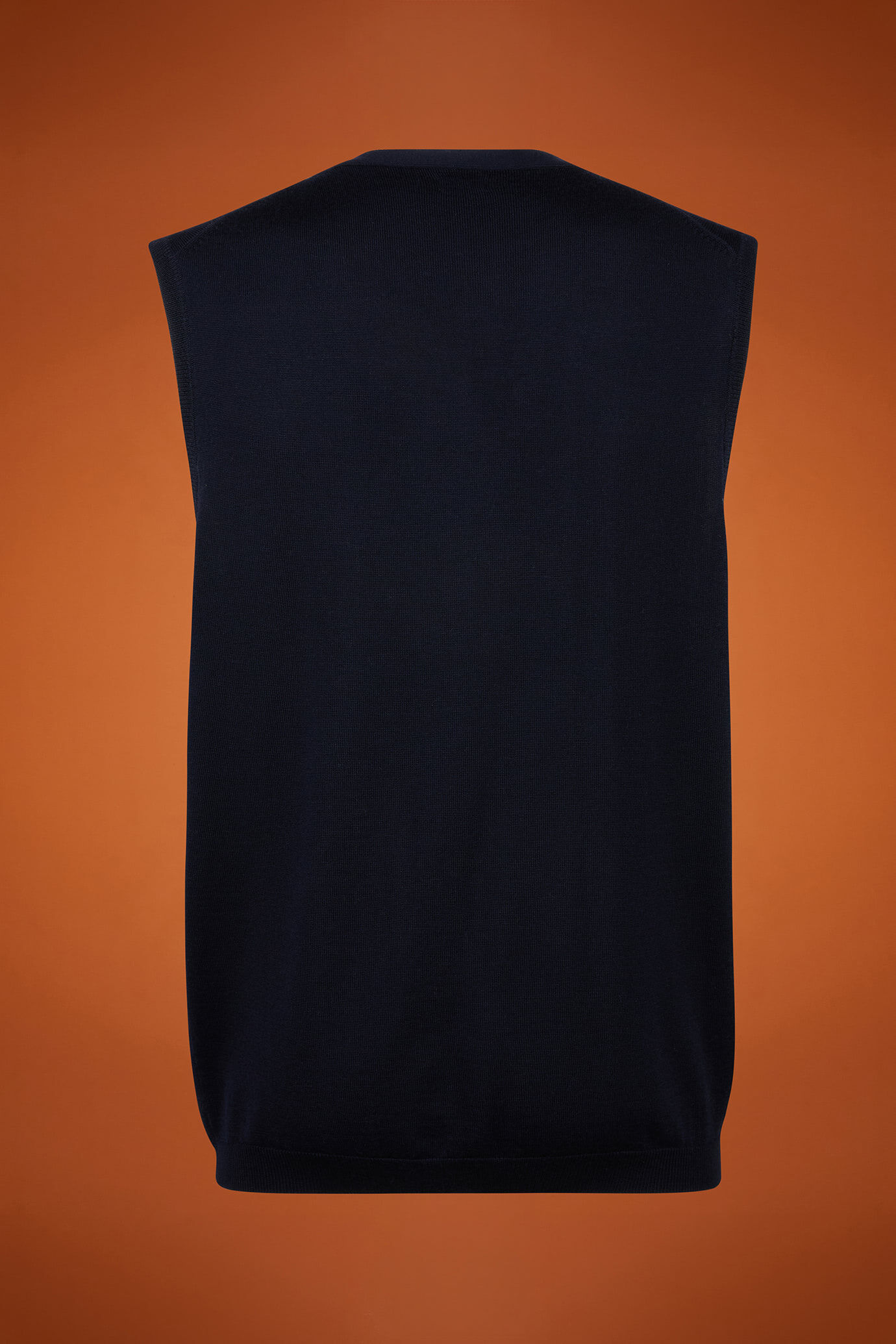 Gilet uomo scollo a v 100% lana merino extrafine regular fit image number 5