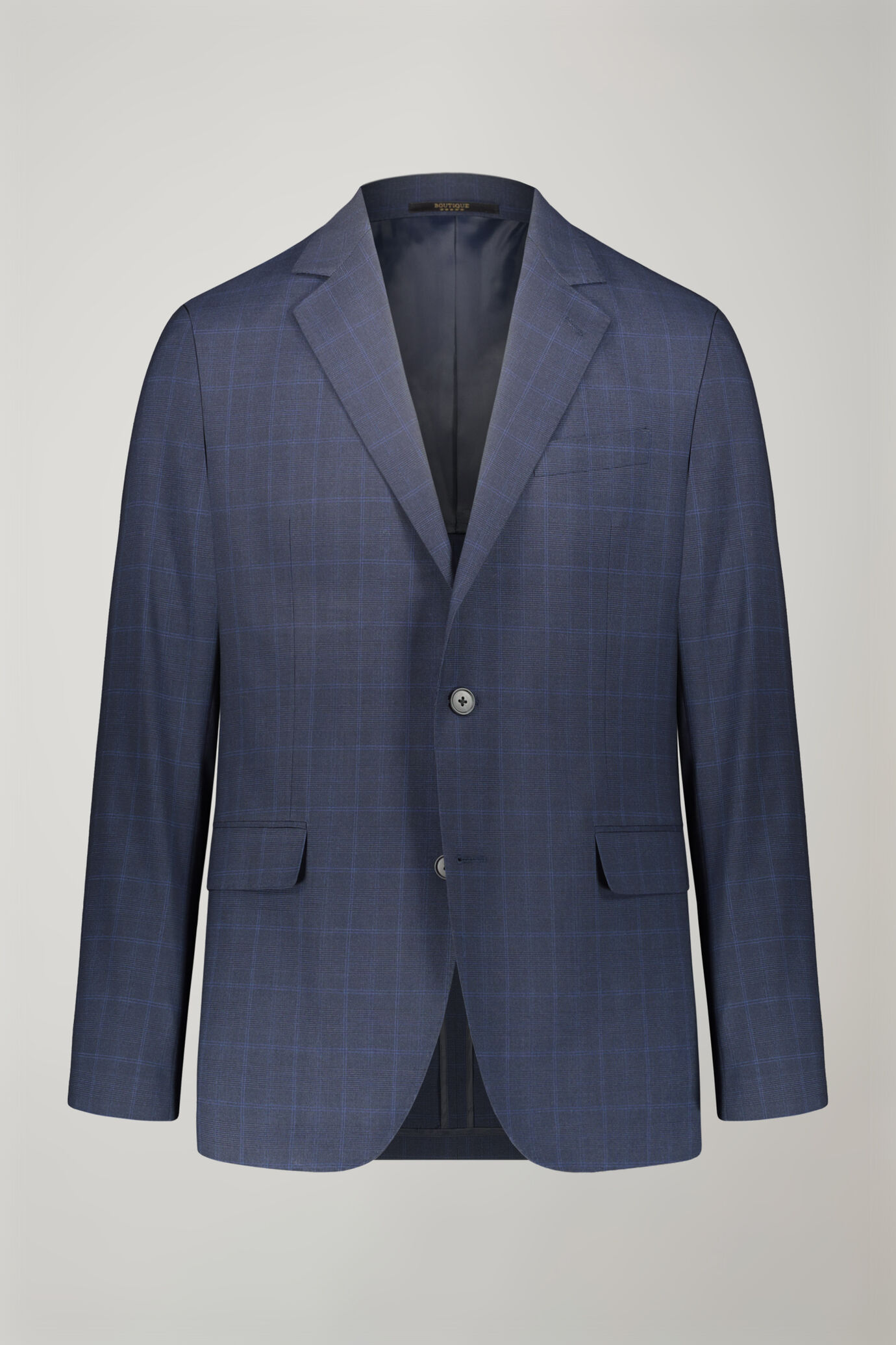 Men's single-breasted suit Prince of Wales stretch fabric image number 4