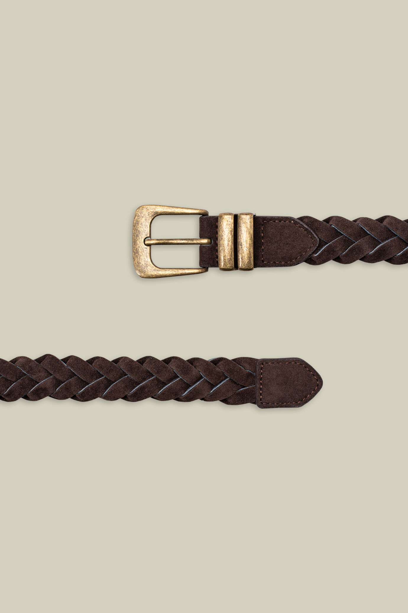 Cintura uomo intrecciata taglio vivo image number 2