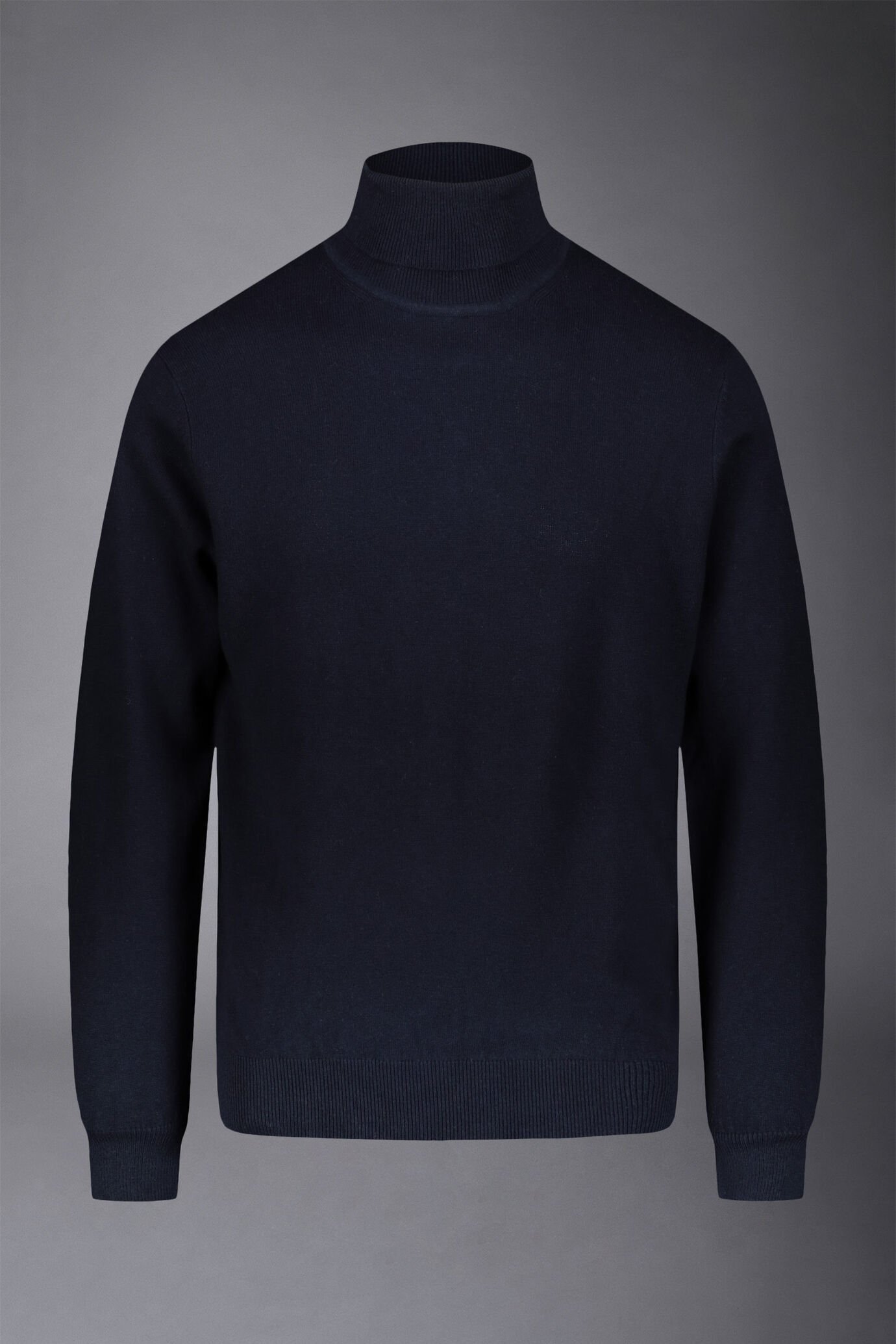 Men's wool and cotton turtleneck sweater image number 3