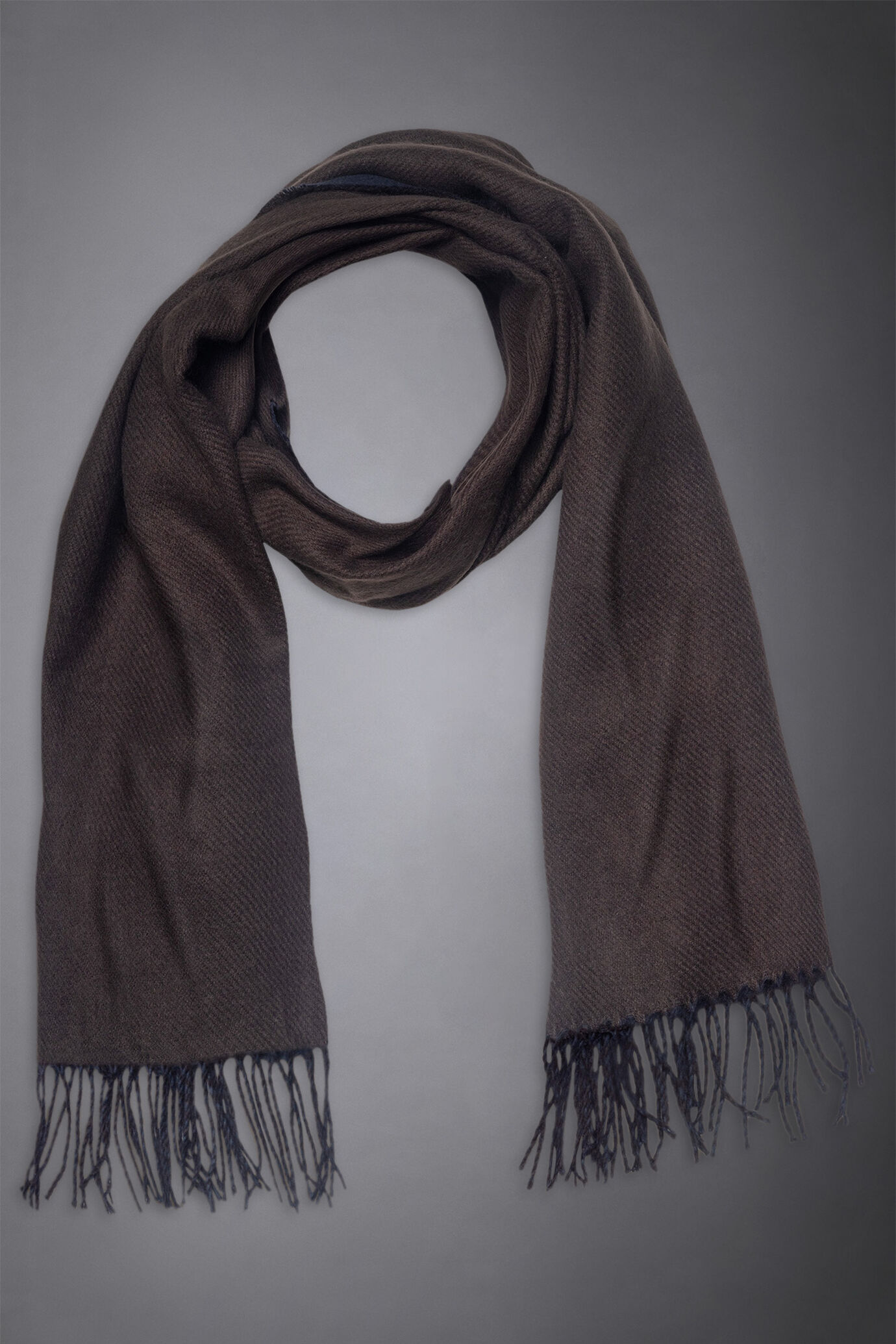 Men's solid-coloured double-face scarf image number 0