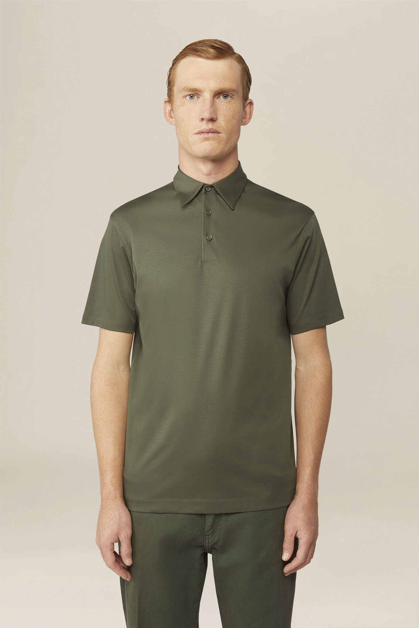 Polo pour homme en 100 % coton, coupe classique image number 0