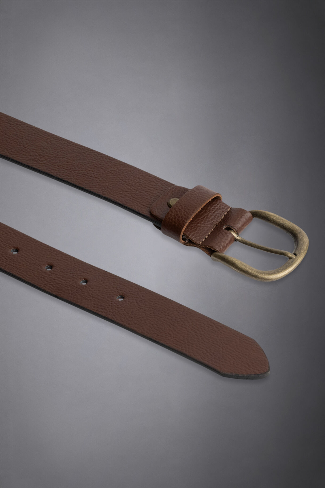 Ceinture en cuir grain&eacute; made in italy image number 1