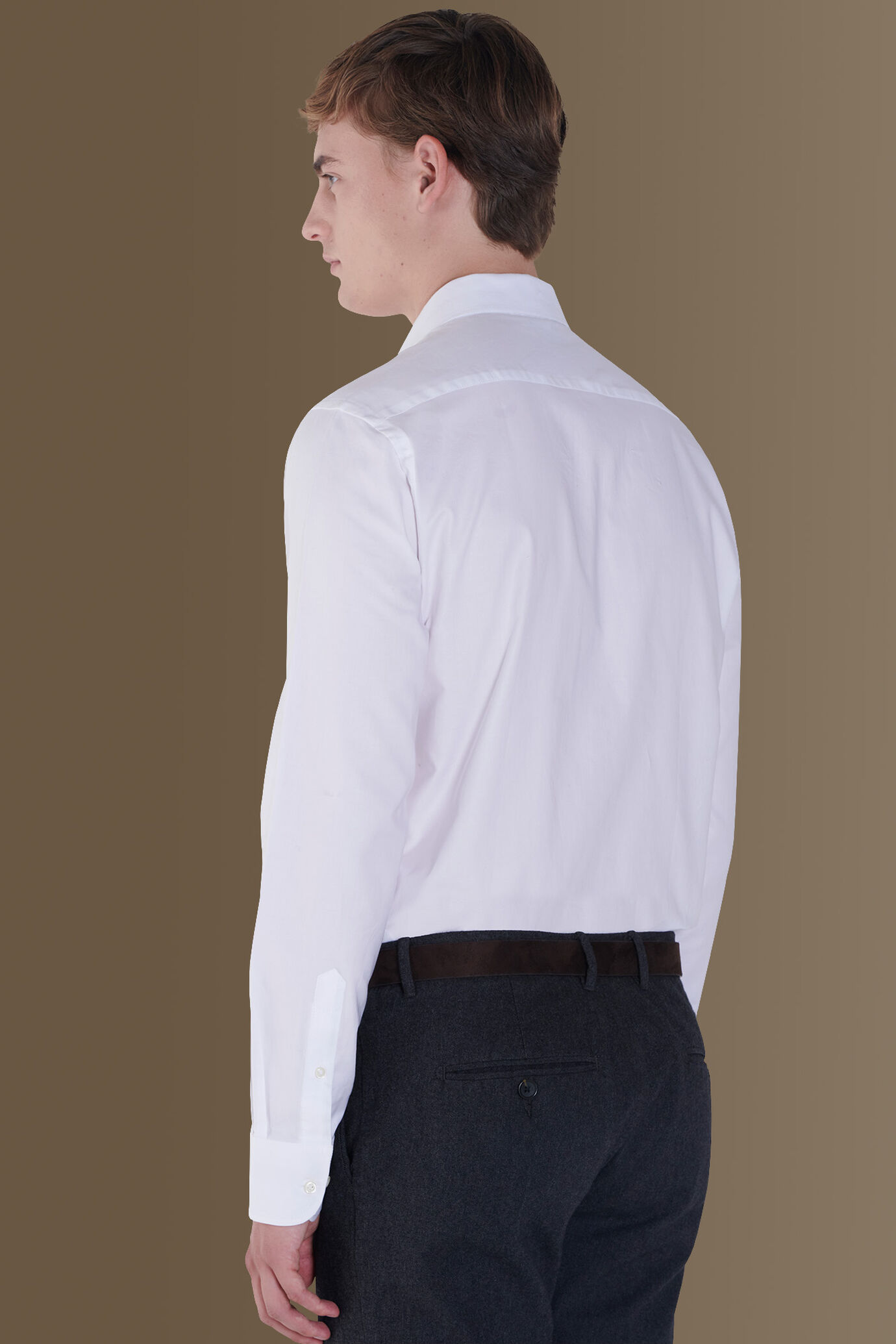 French collar classic shirt pin -point image number 3