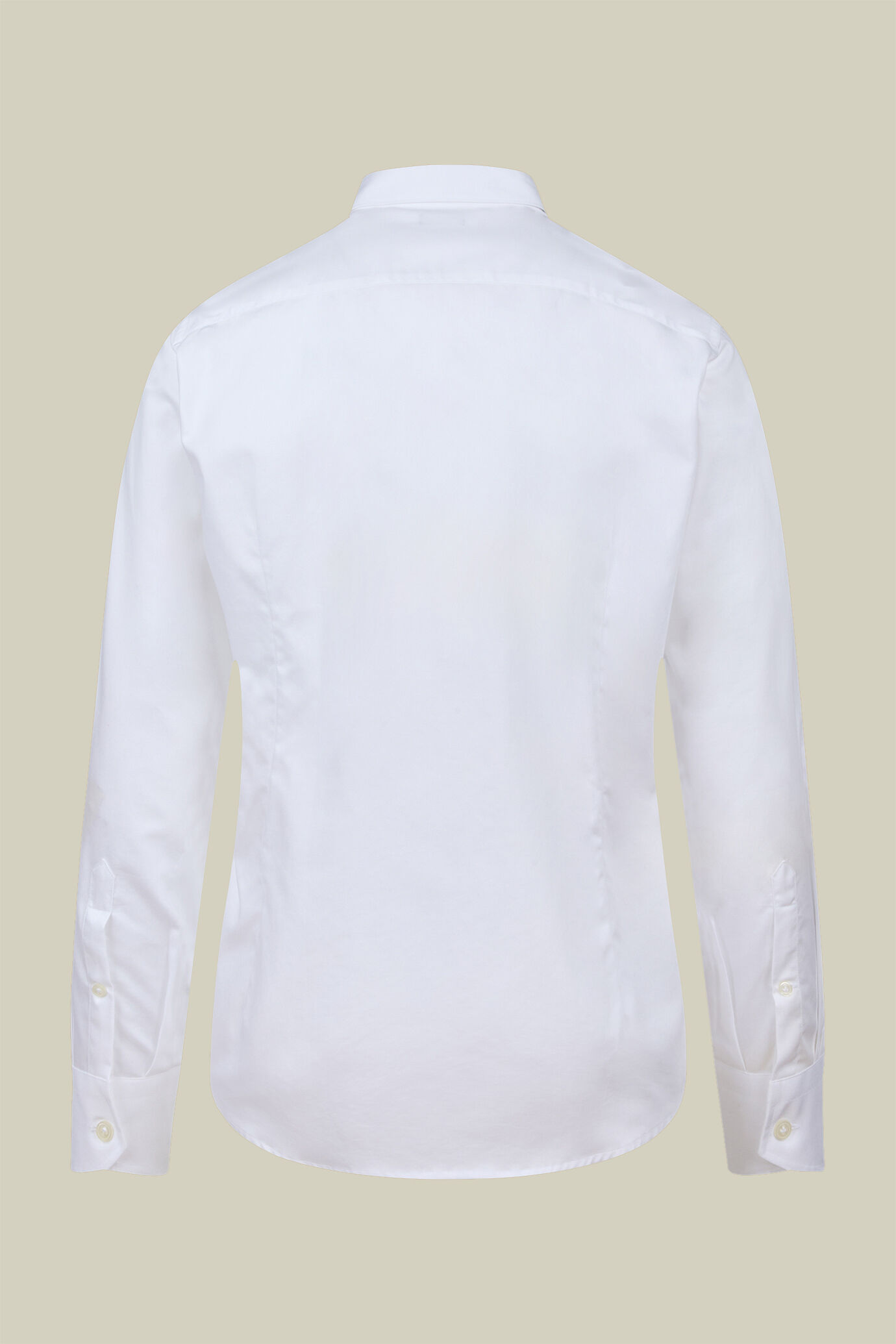 Camicia classica uomo 100% cotone con collo classico e tessuto in twill tinta unita regular fit