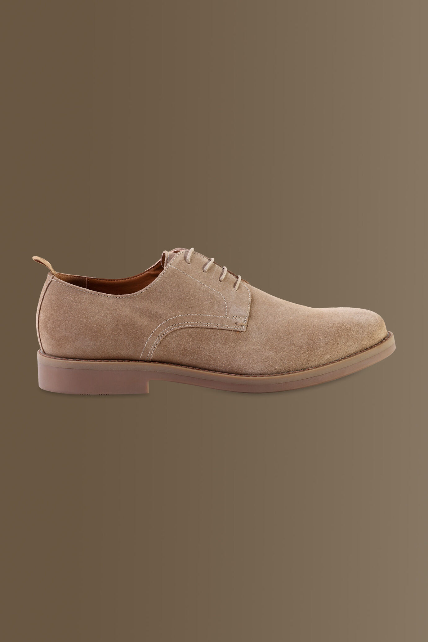 Scarpa derby uomo in vera pelle scamosciata image number 1