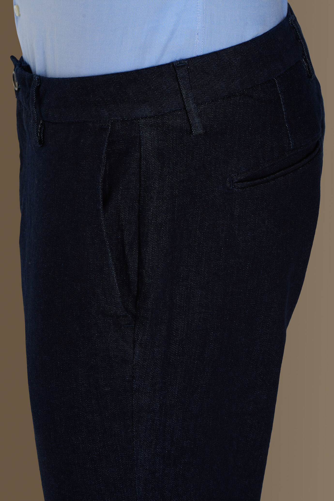 Denim chino trousers image number 3
