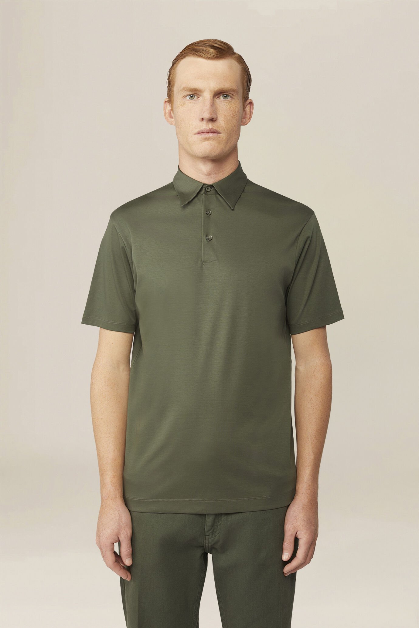 Polo pour homme en 100 % coton, coupe classique