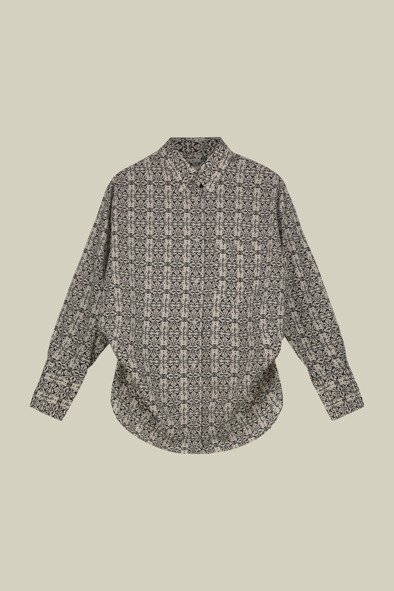 Women's unstructured shirt 100% printed cotton