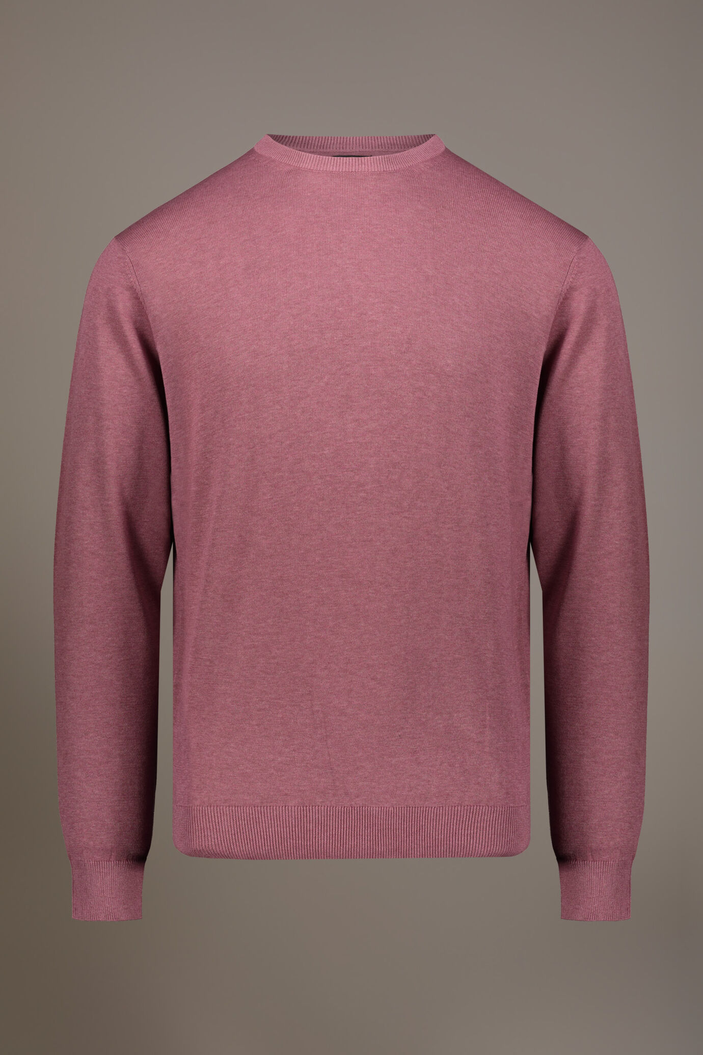 Round neck sweater 100% cotton image number 4