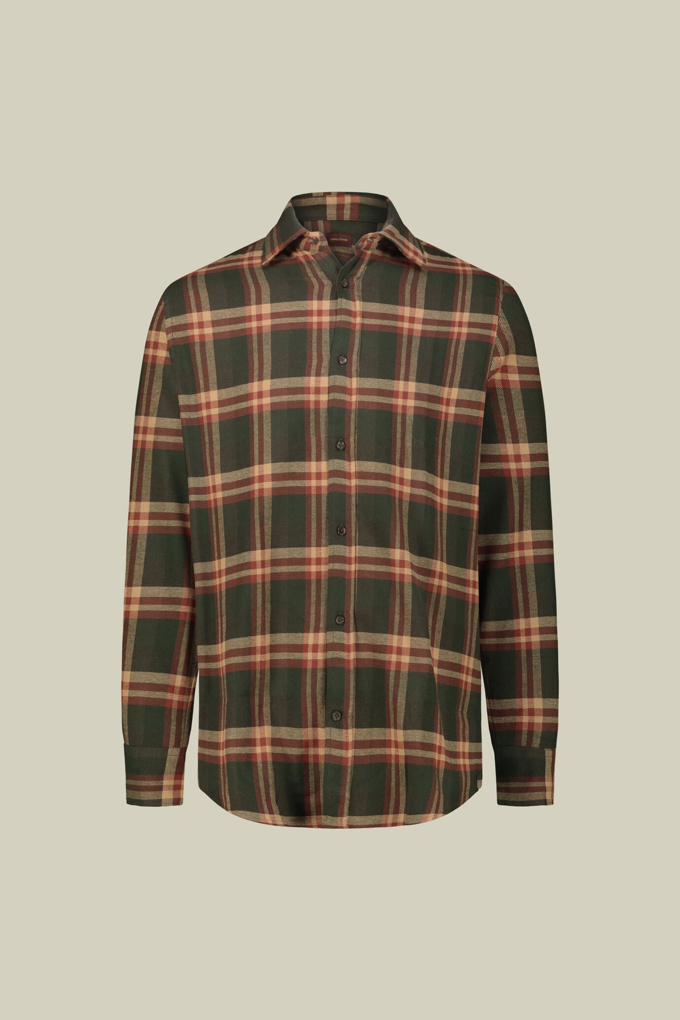 Camicia uomo in tessuto flanella leggero