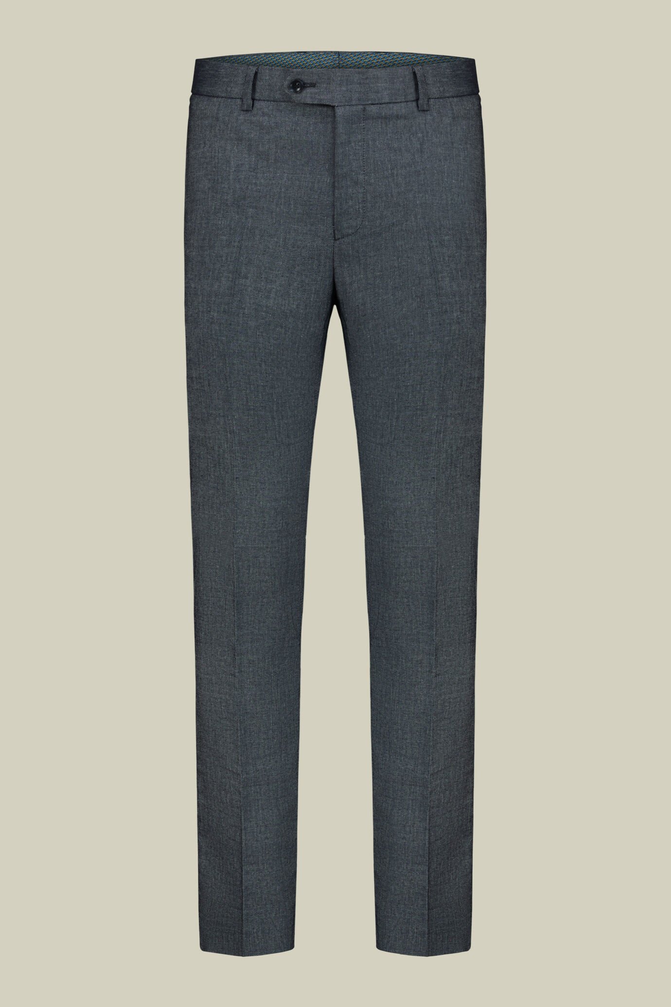 Abito uomo doppiopetto misto lino regular fit image number 2