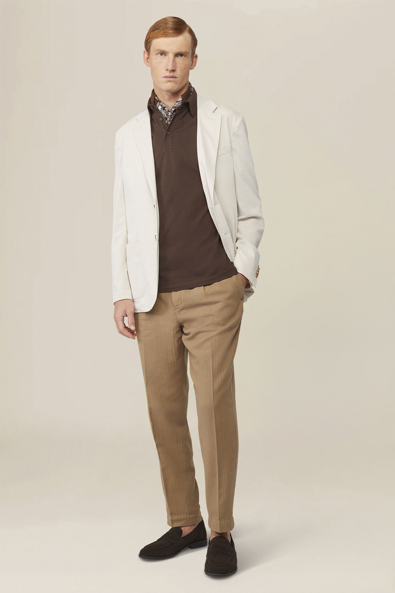 Giacca uomo monopetto sfoderata regular fit image number 1