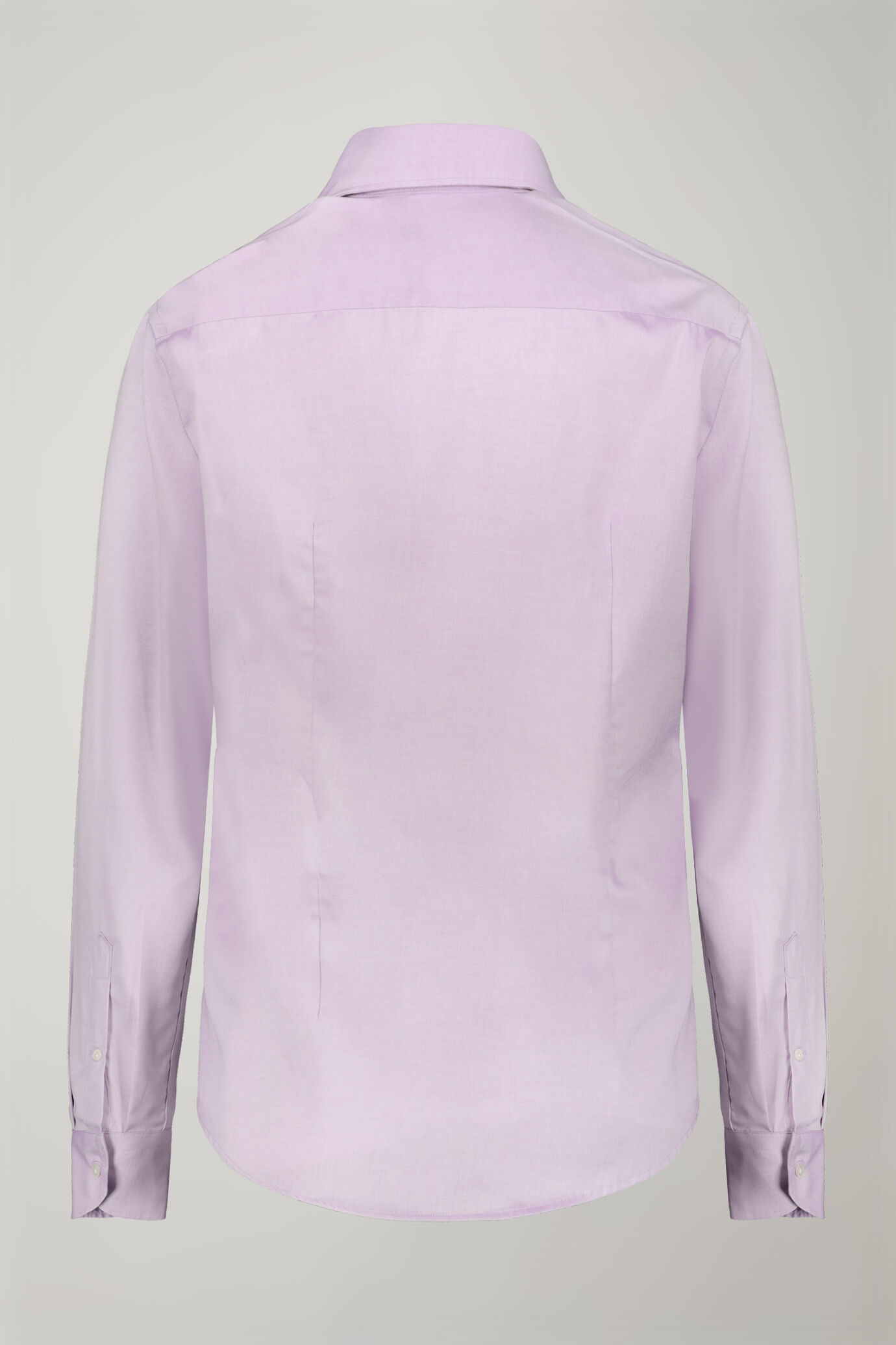 Camicia uomo con collo classico 100% cotone tessuto oxford tinta unita regular fit image number 6