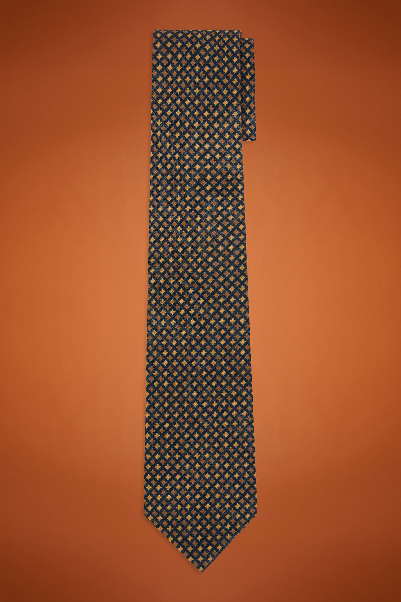 Cravatta uomo micro fantasia image number 0