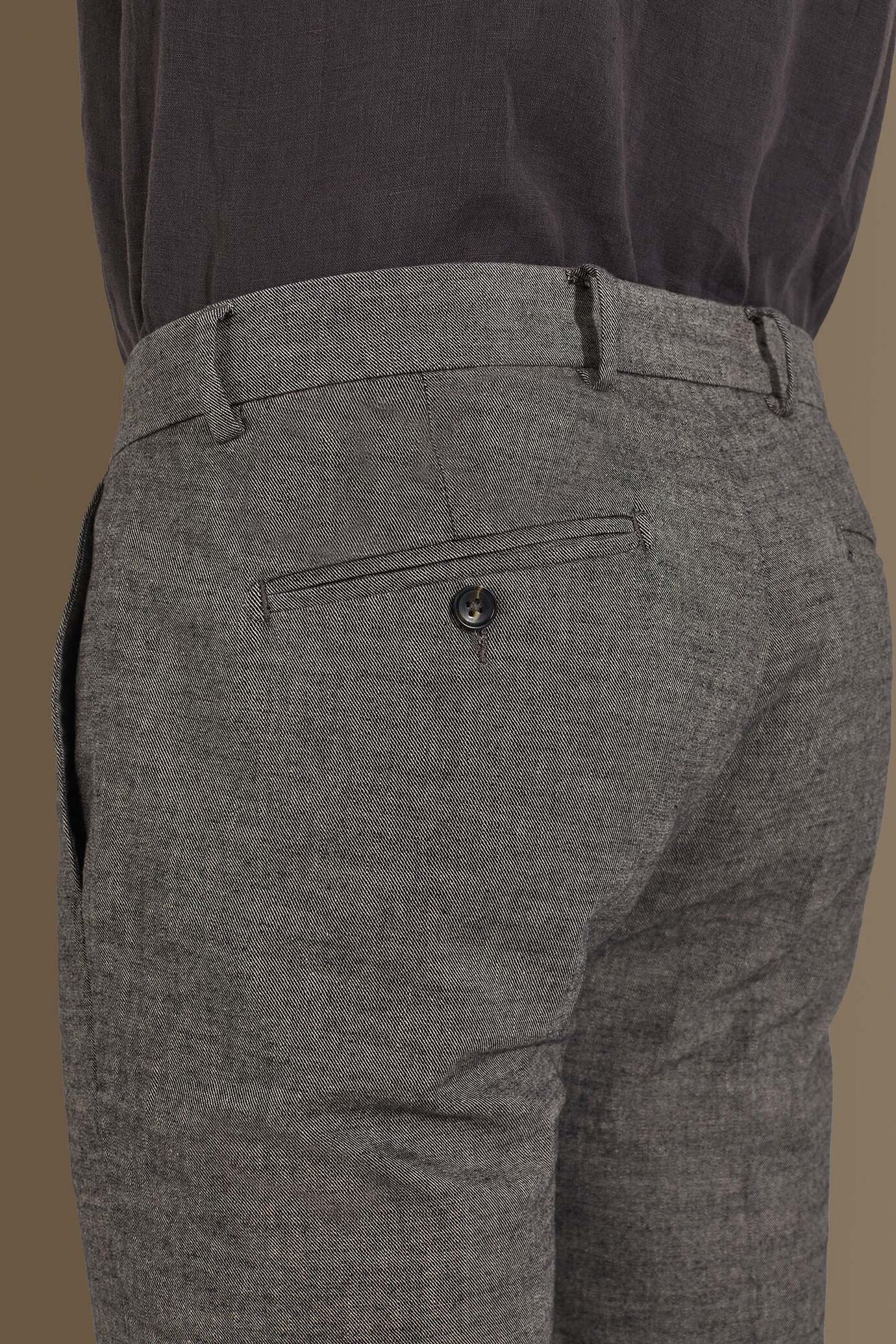 Pantalone uomo chino misto Lino image number 3