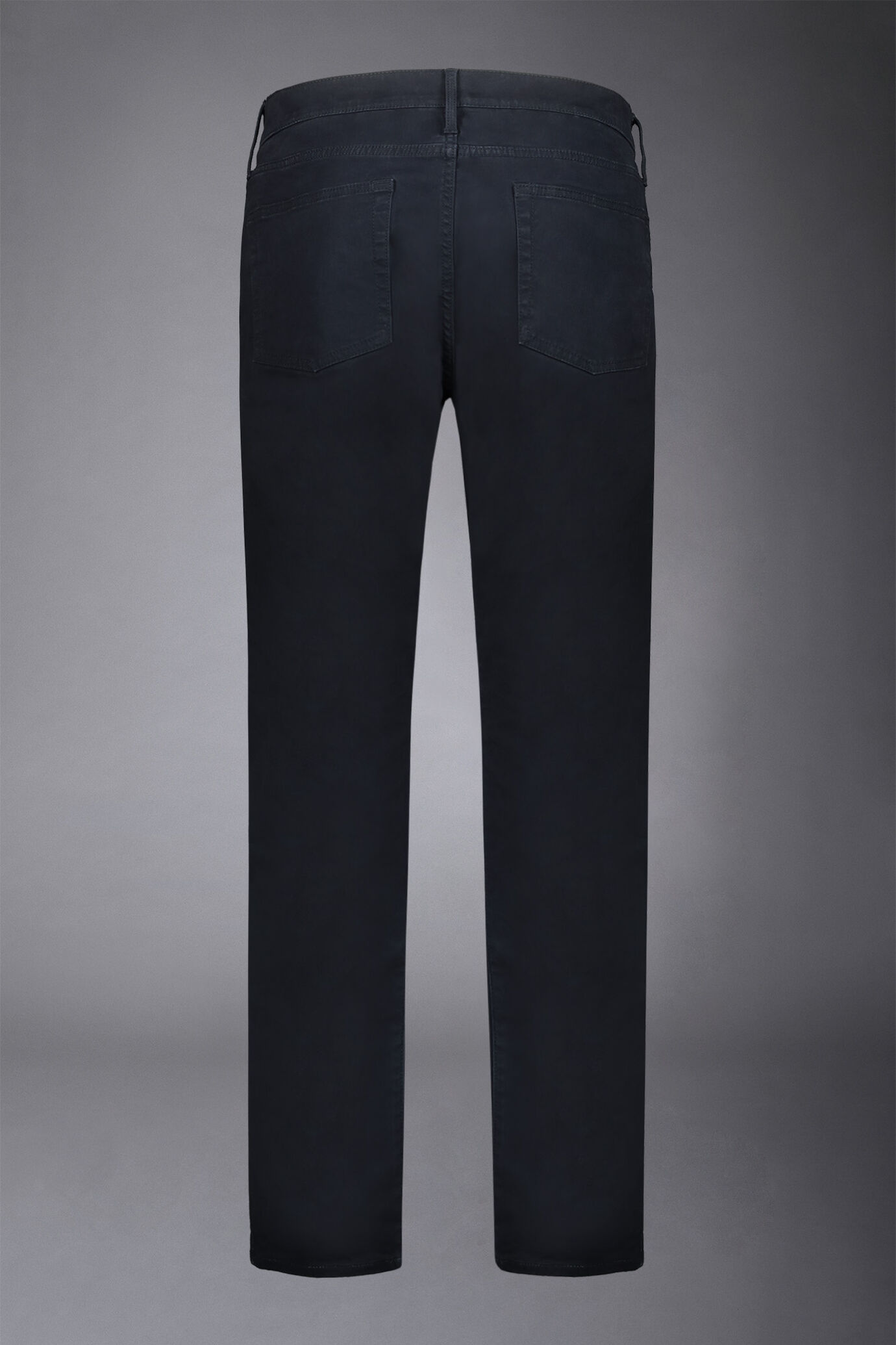 Men's 5-pocket pants washed twill fabric regular fit image number 5