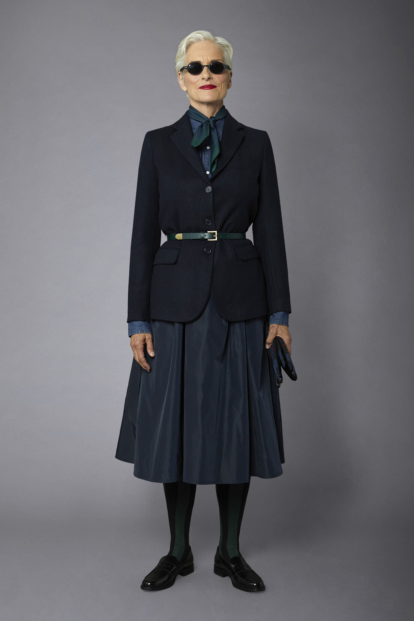Women's single-breasted tweed-wool-blend jacket image number 0