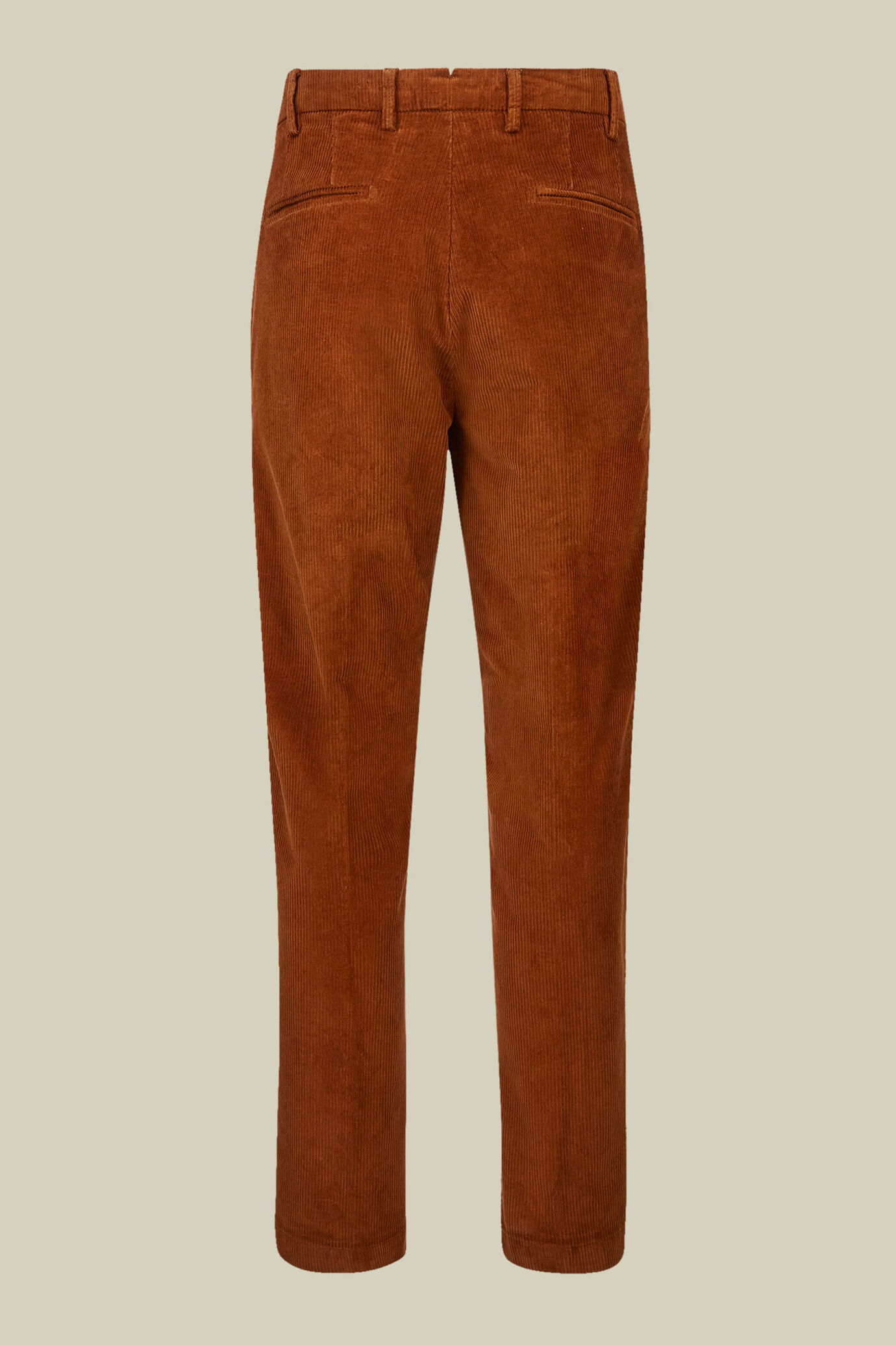 Herrenhose mit Bundfalten aus breit geripptem Cordsamt in normaler Passform image number 5