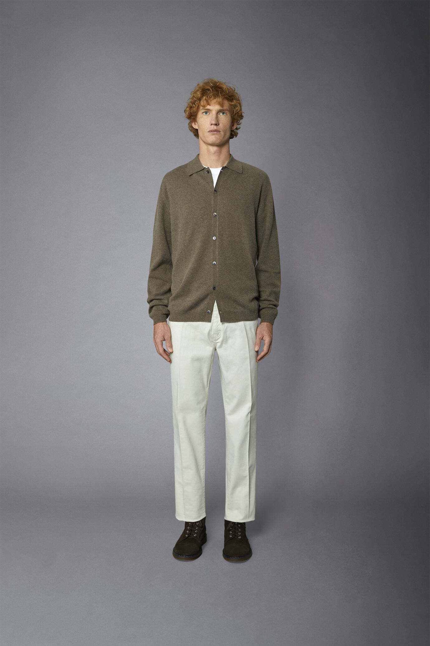 Pantalone uomo 5 tasche tessuto twill lavato regular fit image number 2