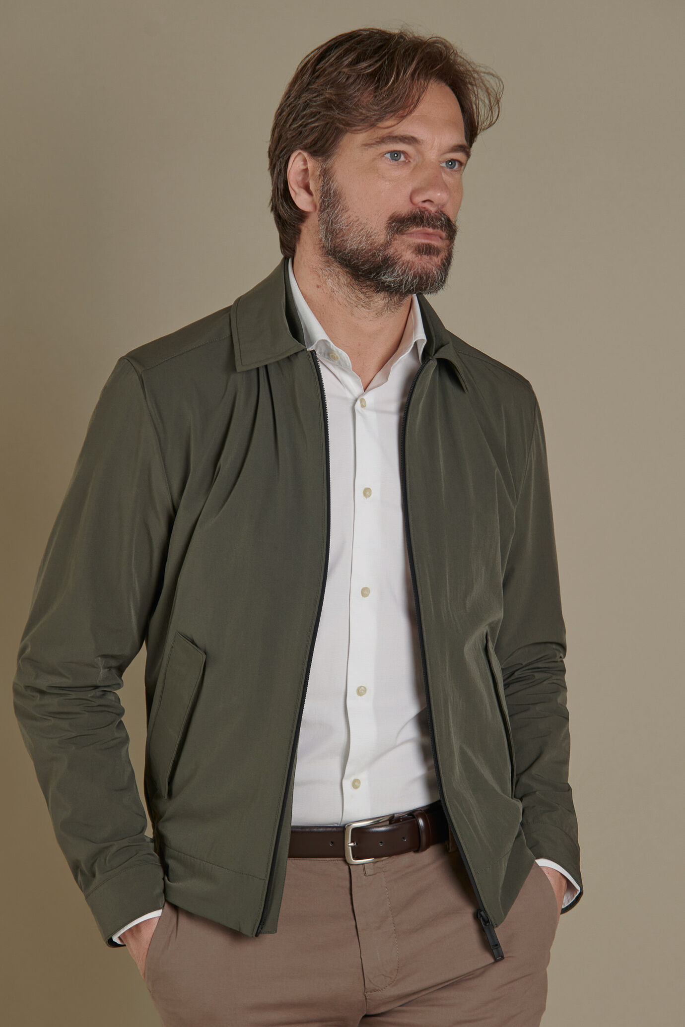 Giacca sailor impermeabile con zip image number 0