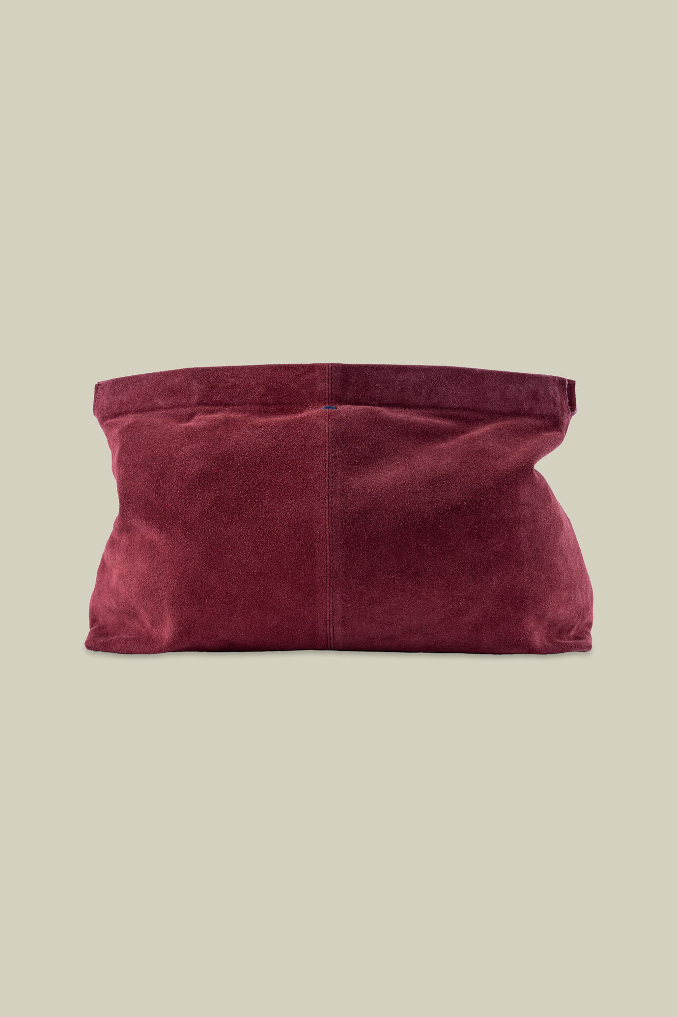 Pochette pour homme en cuir véritable effet daim image number 0