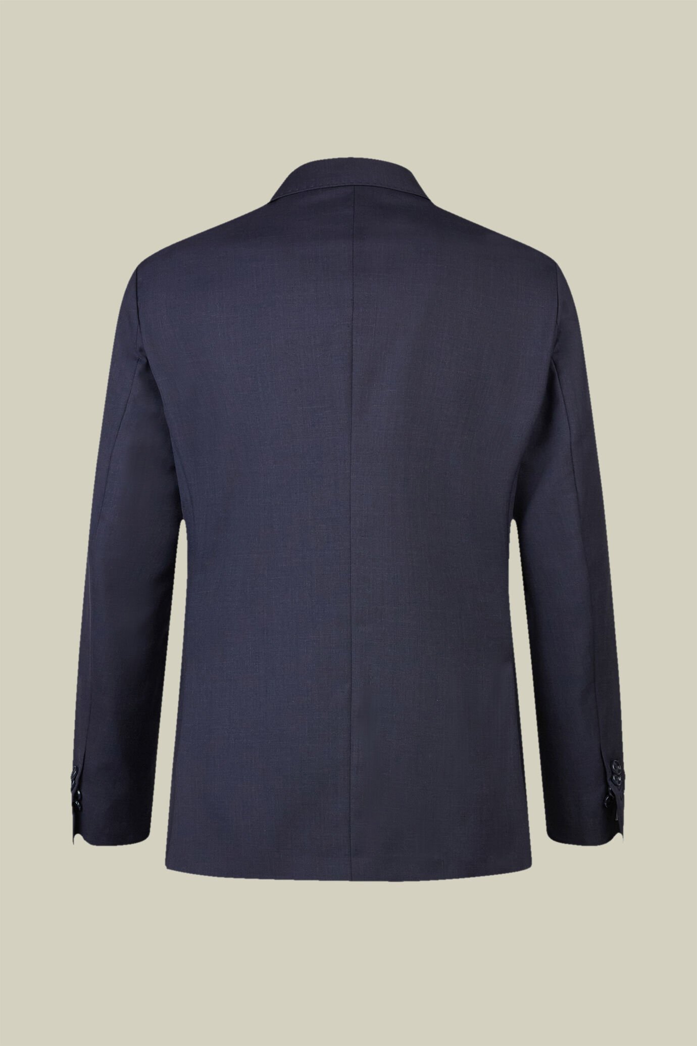 Men's regular fit single-breasted suit in a wool blend fabric image number 1